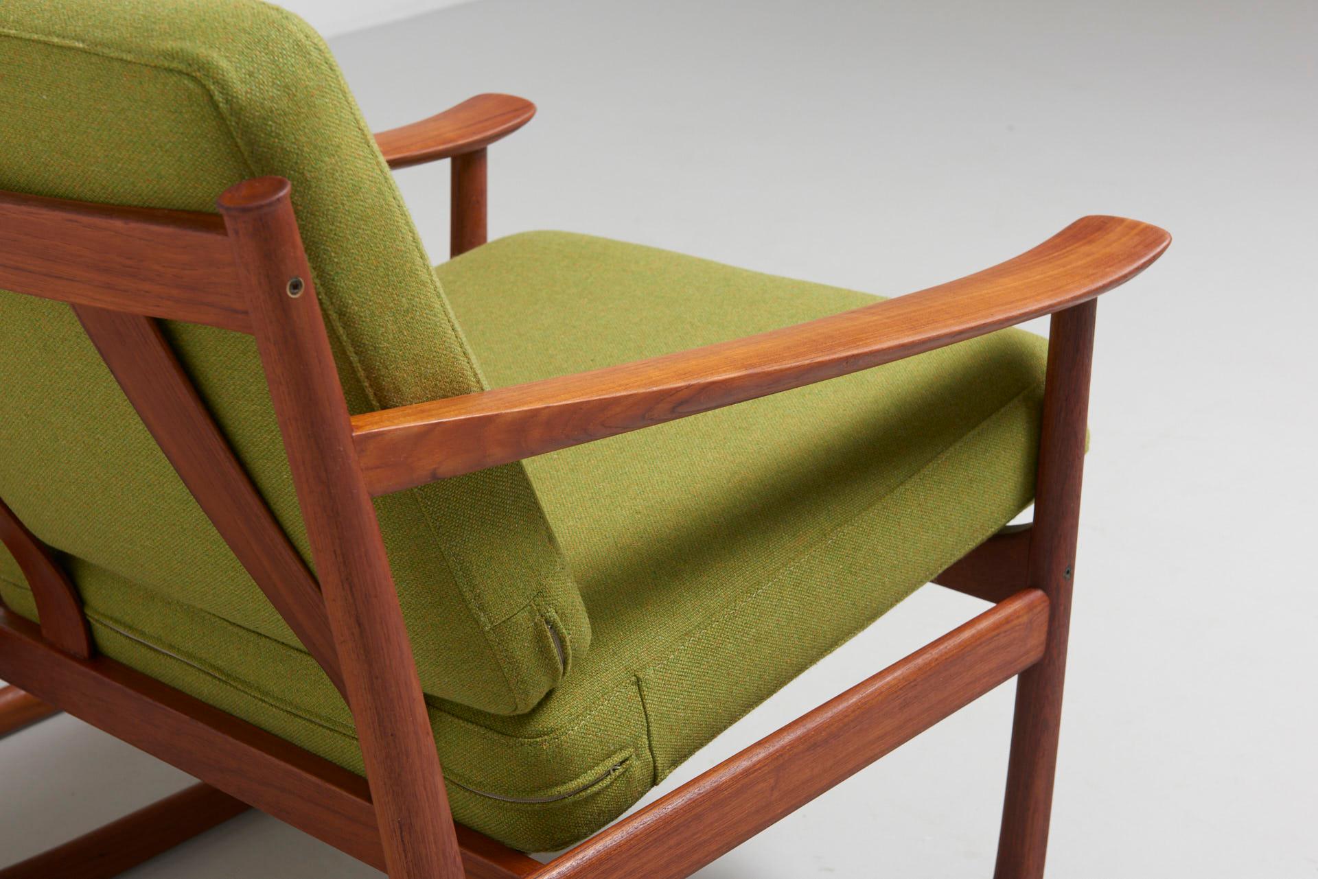 Pair of Lounge Chairs by Peter Hvidt & Orla Mølgaard Nielsen, 1960 In Good Condition In Antwerpen, BE