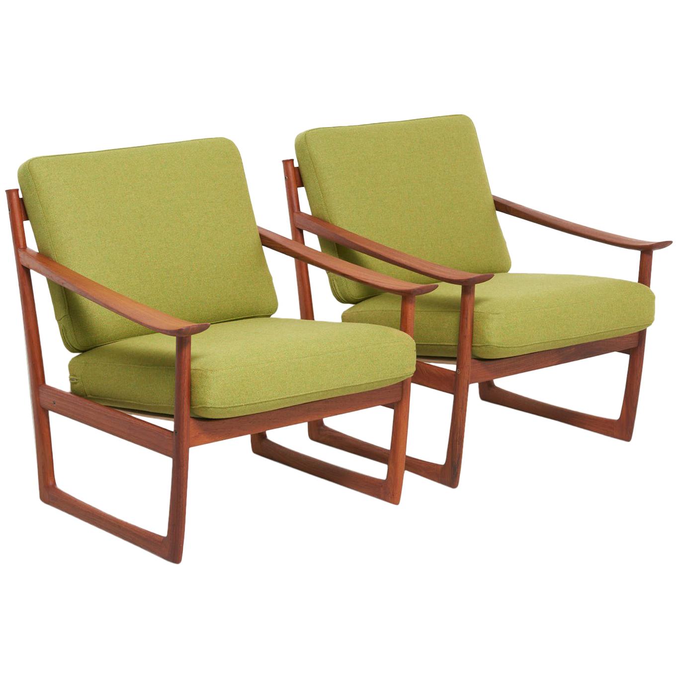 Pair of Lounge Chairs by Peter Hvidt & Orla Mølgaard Nielsen, 1960
