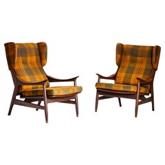 Pair of Lounge Chairs by Peter Hvidt & Orla Mølgaard-Nielsen, Denmark, 1950s