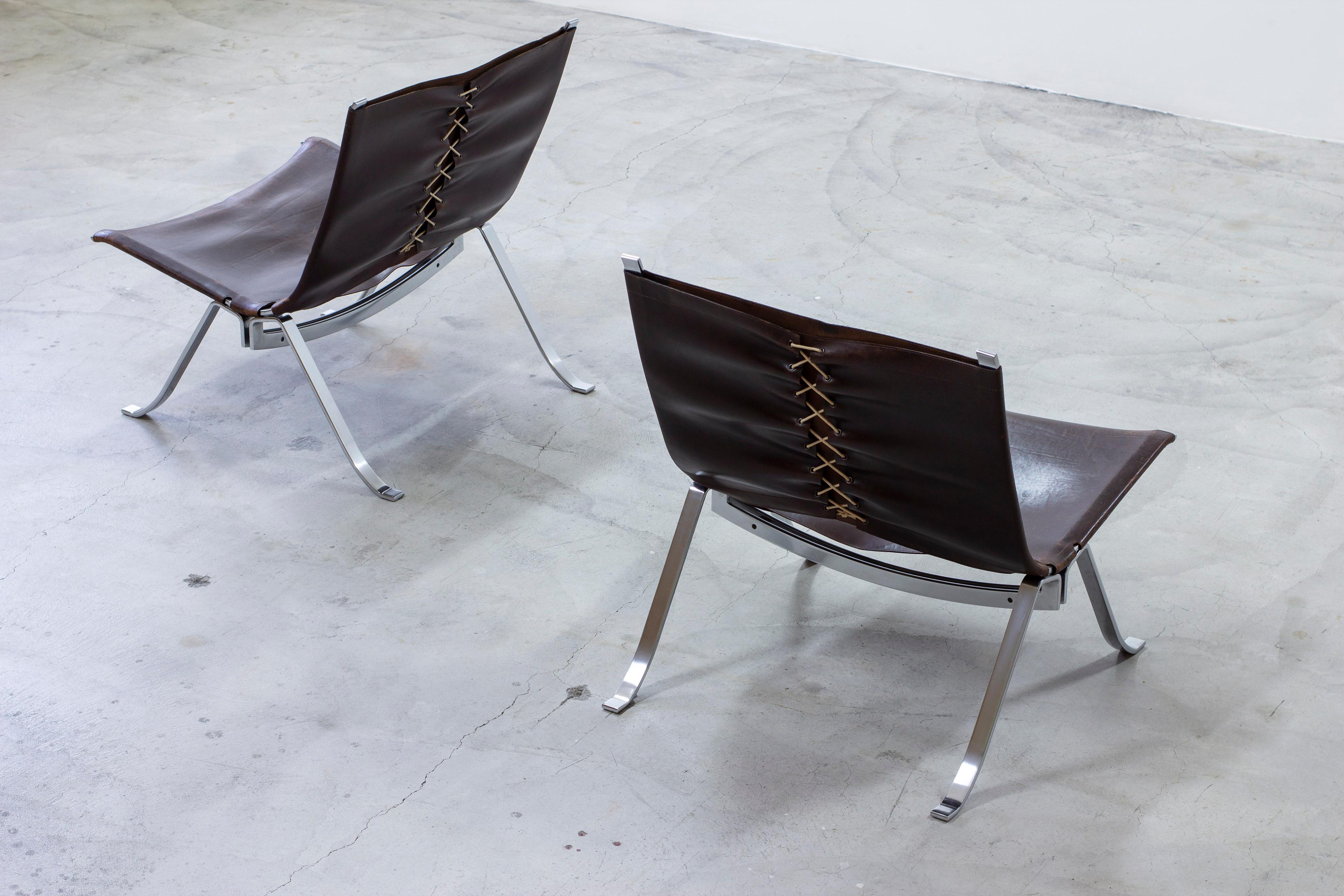Scandinavian Modern Pair of lounge chairs by Preben Fabricius for Arnold Exclusiv, ca 1972 For Sale