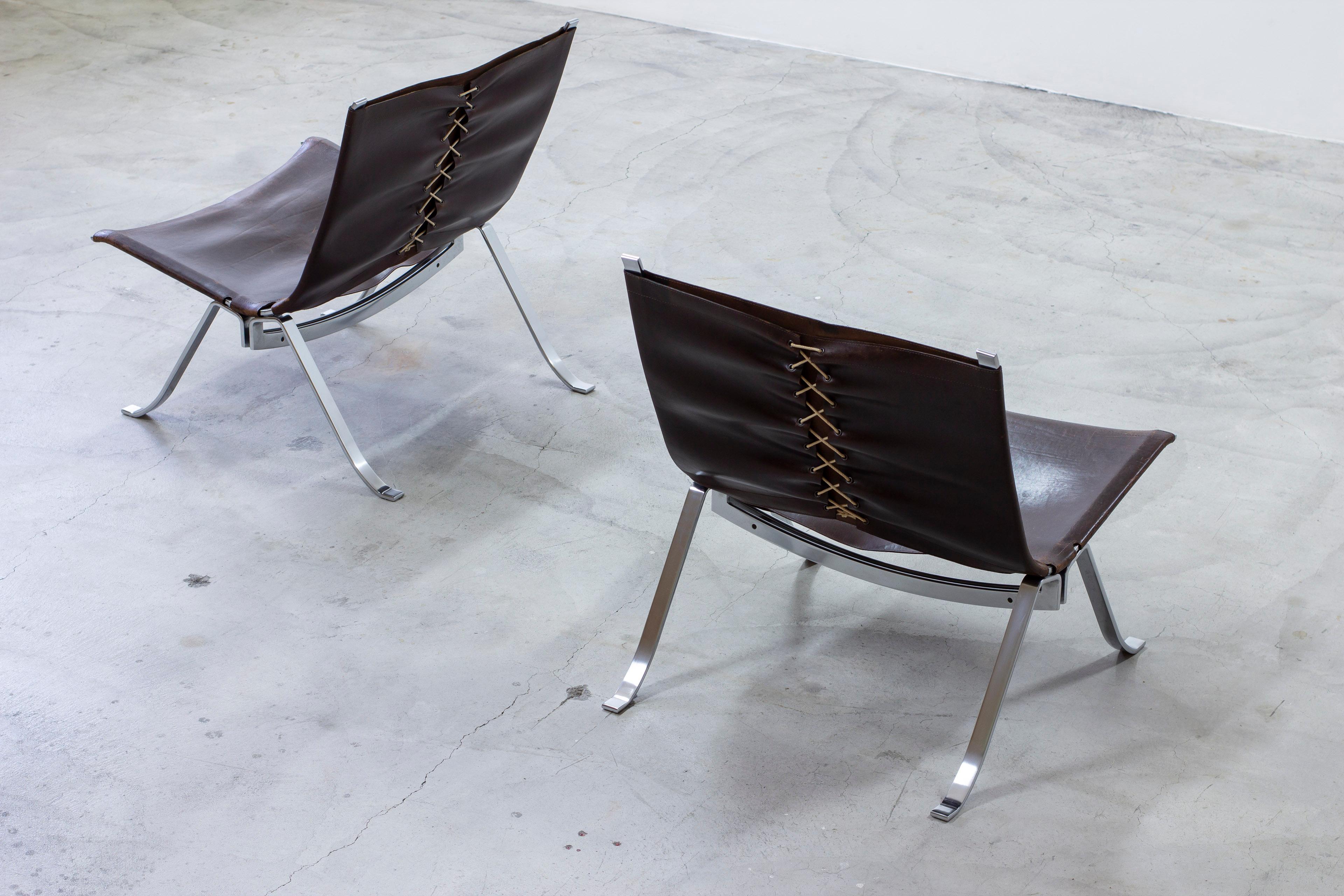 Scandinavian Modern Pair of lounge chairs by Preben Fabricius for Arnold Exclusiv, ca 1972