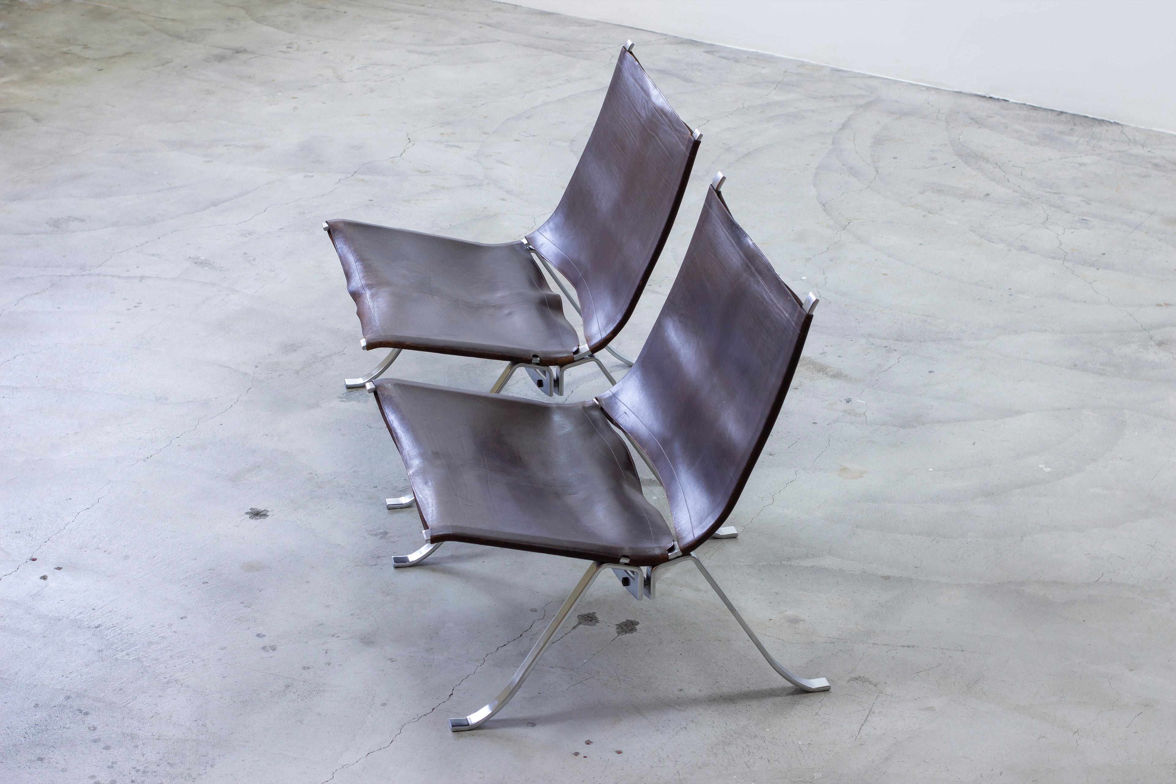 Danish Pair of lounge chairs by Preben Fabricius for Arnold Exclusiv, ca 1972