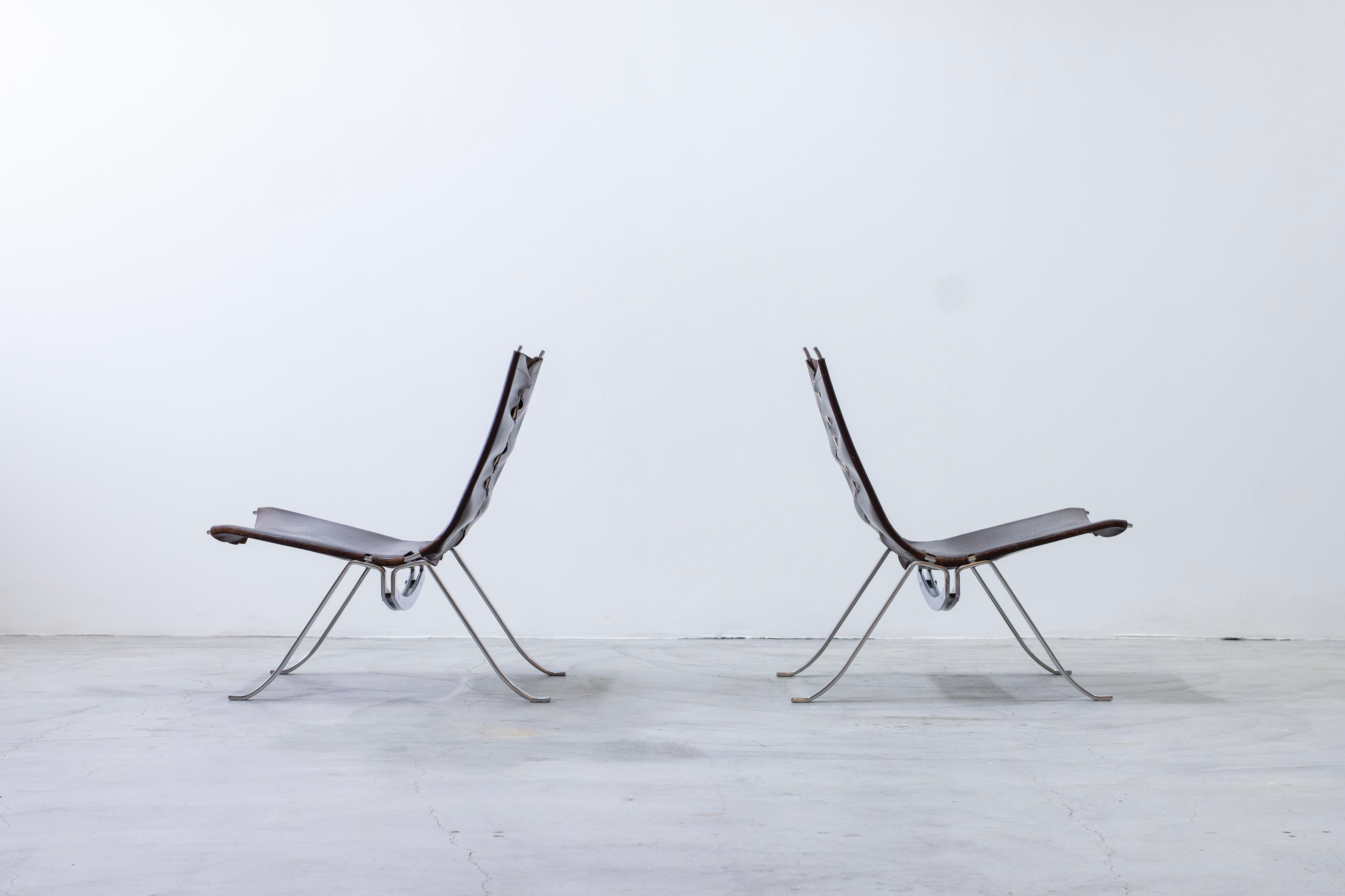 Late 20th Century Pair of lounge chairs by Preben Fabricius for Arnold Exclusiv, ca 1972