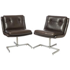 Pair of Lounge Chairs by Raphael Raffel, P.T.T. France 1974