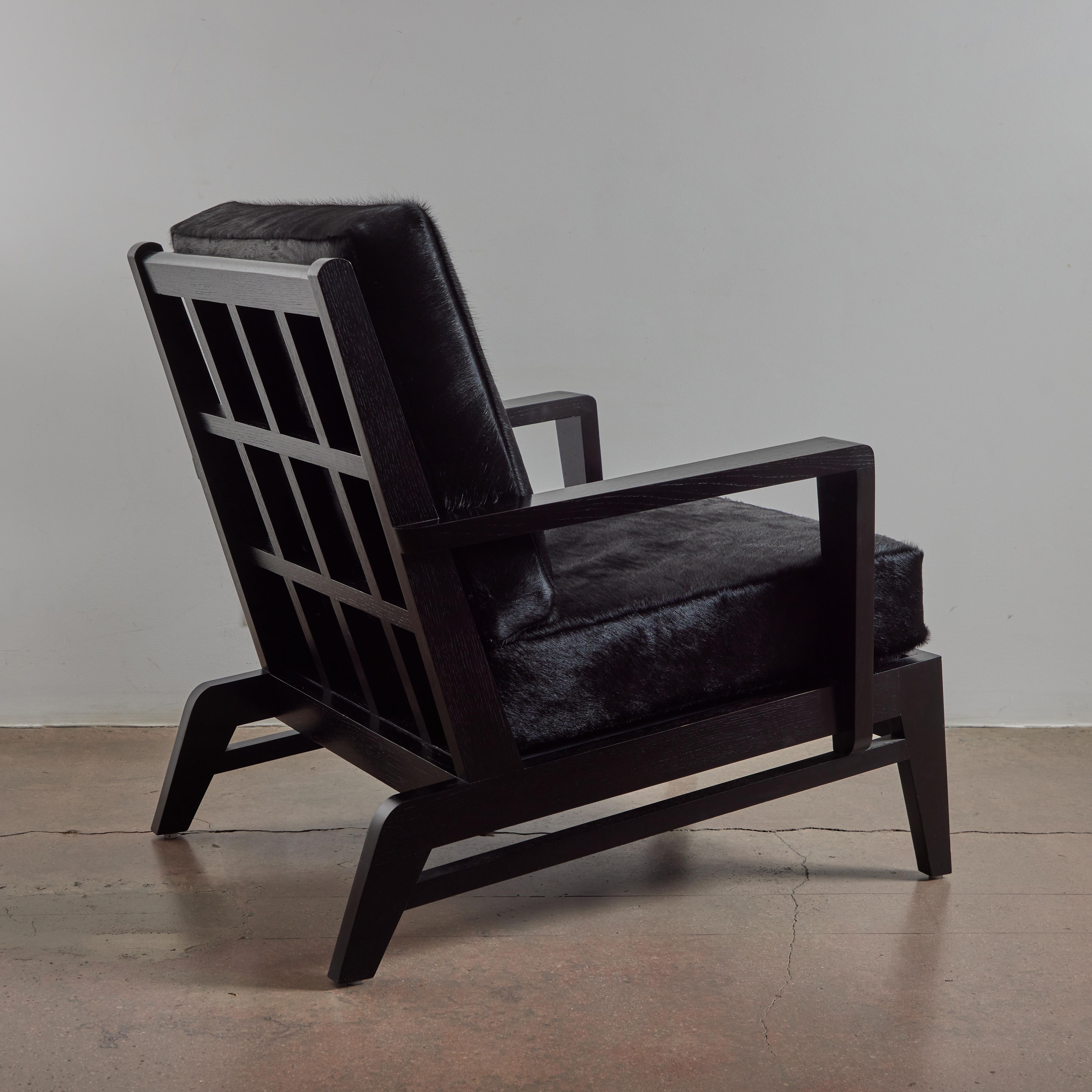 Mid-20th Century Pair of Lounge Chairs by René Gabriel For Sale