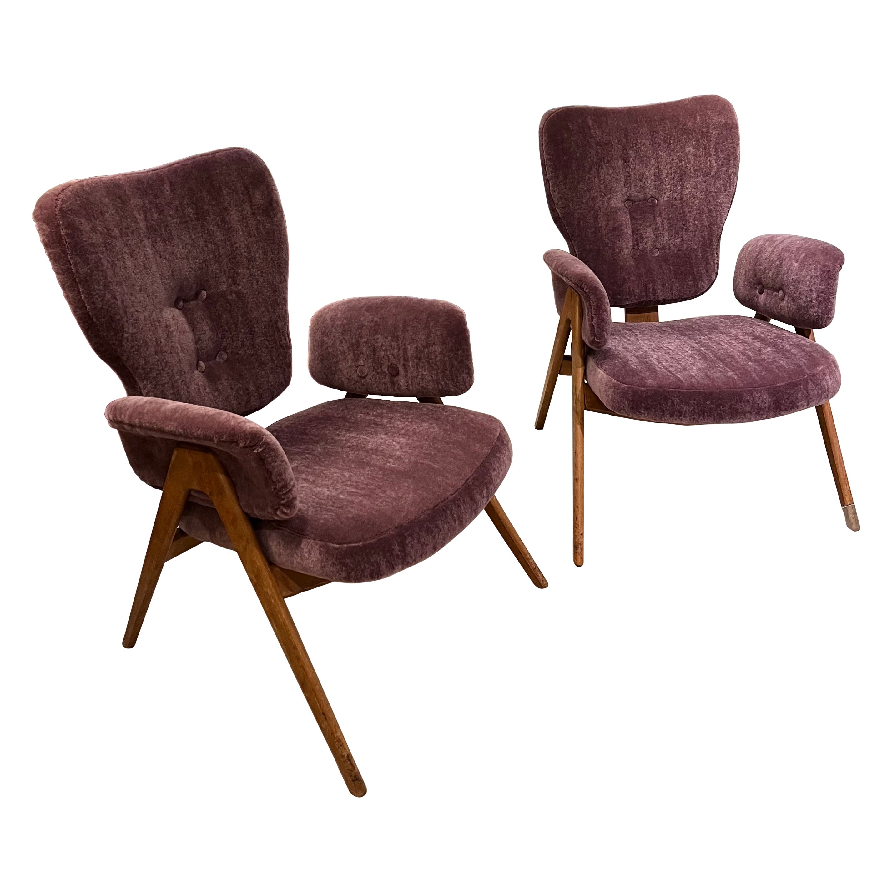 Pair of lounge chairs by Roger Landault