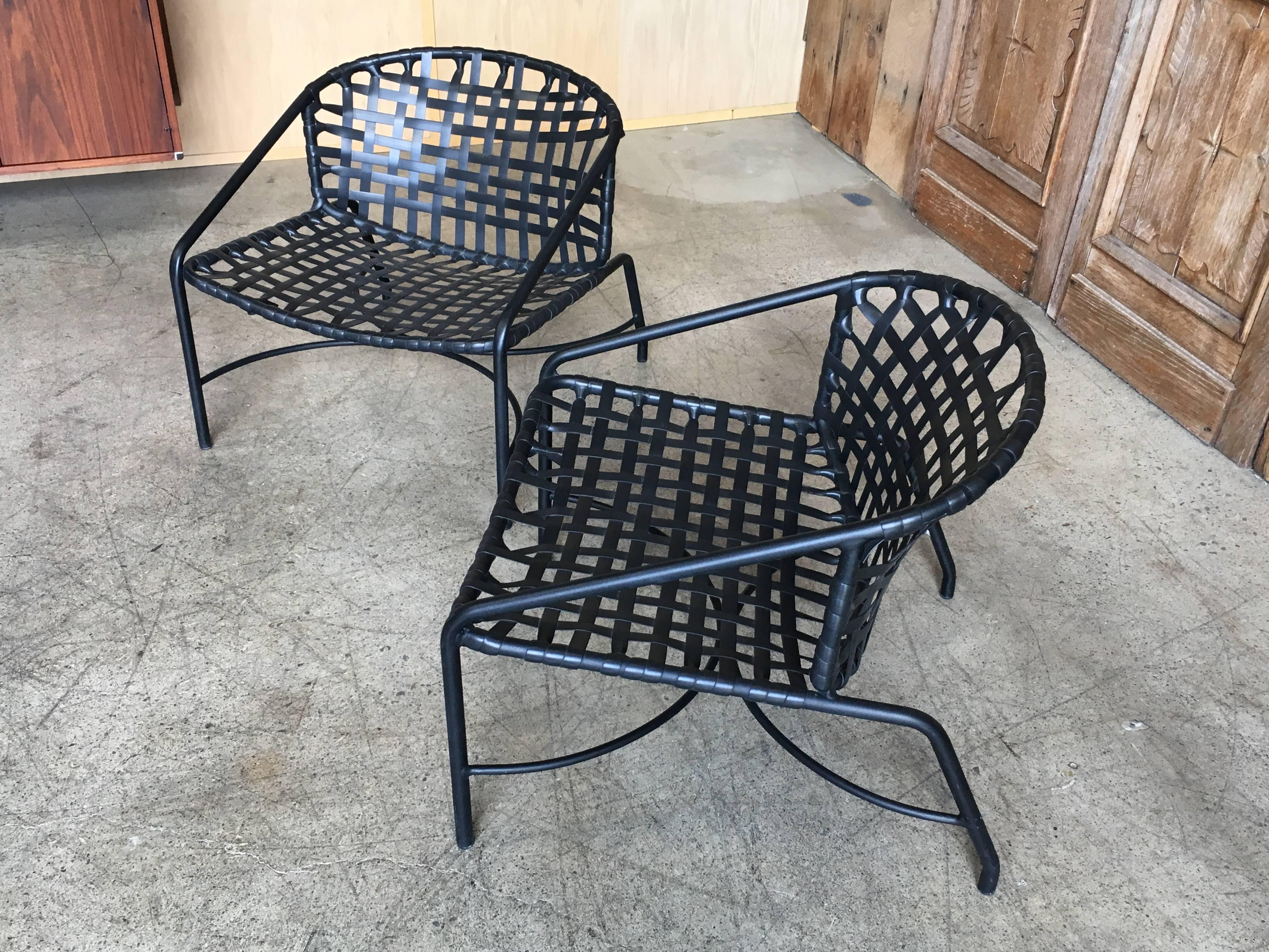 Mid-Century Modern Pair of Lounge Chairs by Tadao Inouye for Brown Jordan