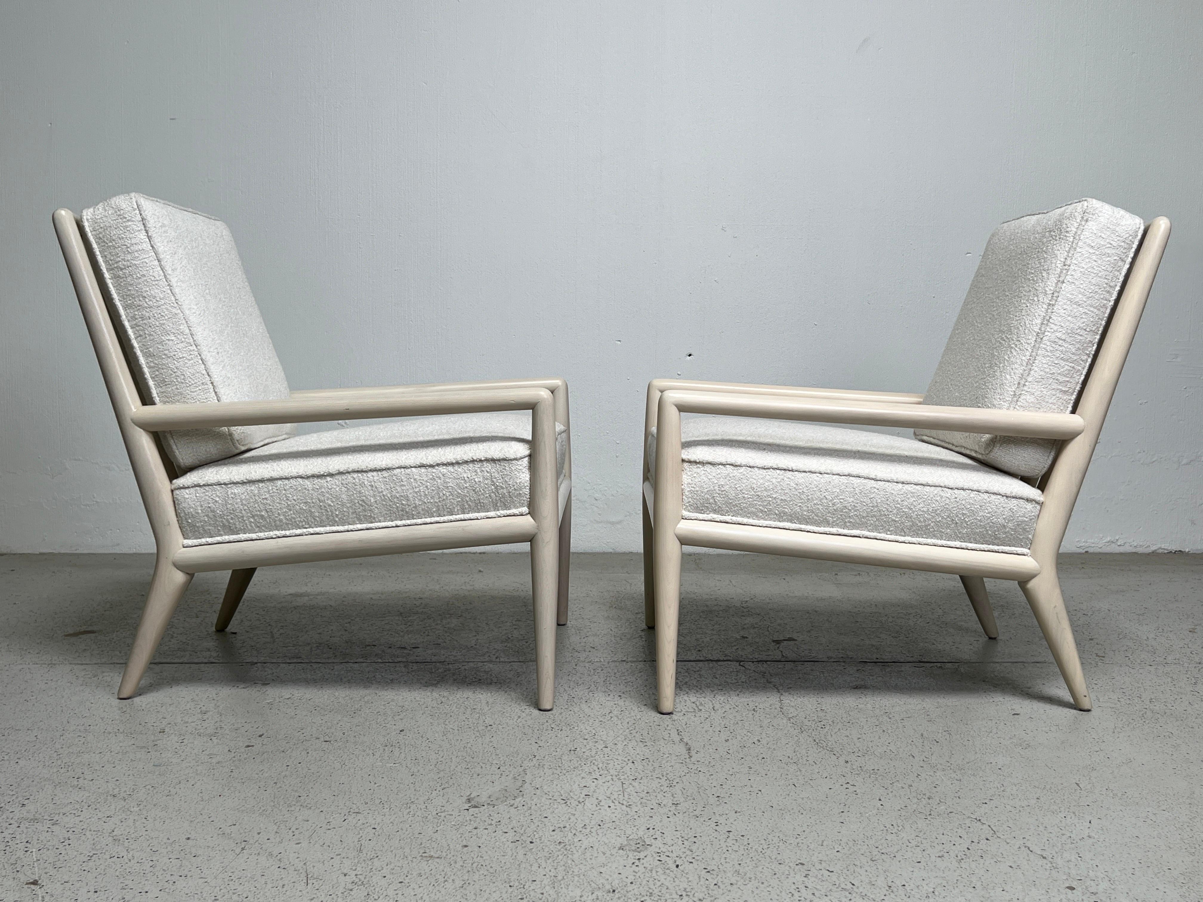 Pair of Lounge Chairs by T.H. Robsjohn-Gibbings For Sale 4