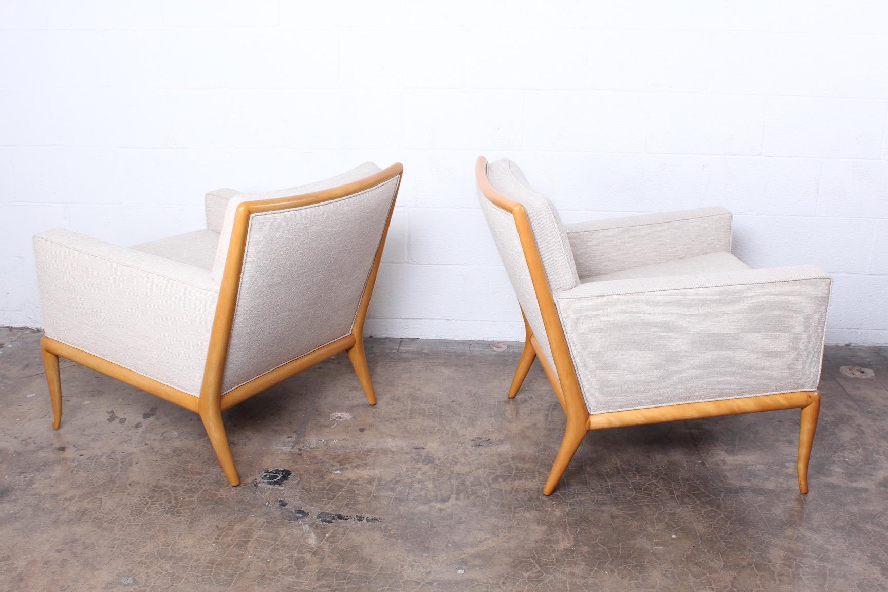 Pair of Lounge Chairs by T.H. Robsjohn-Gibbings In Good Condition In Dallas, TX