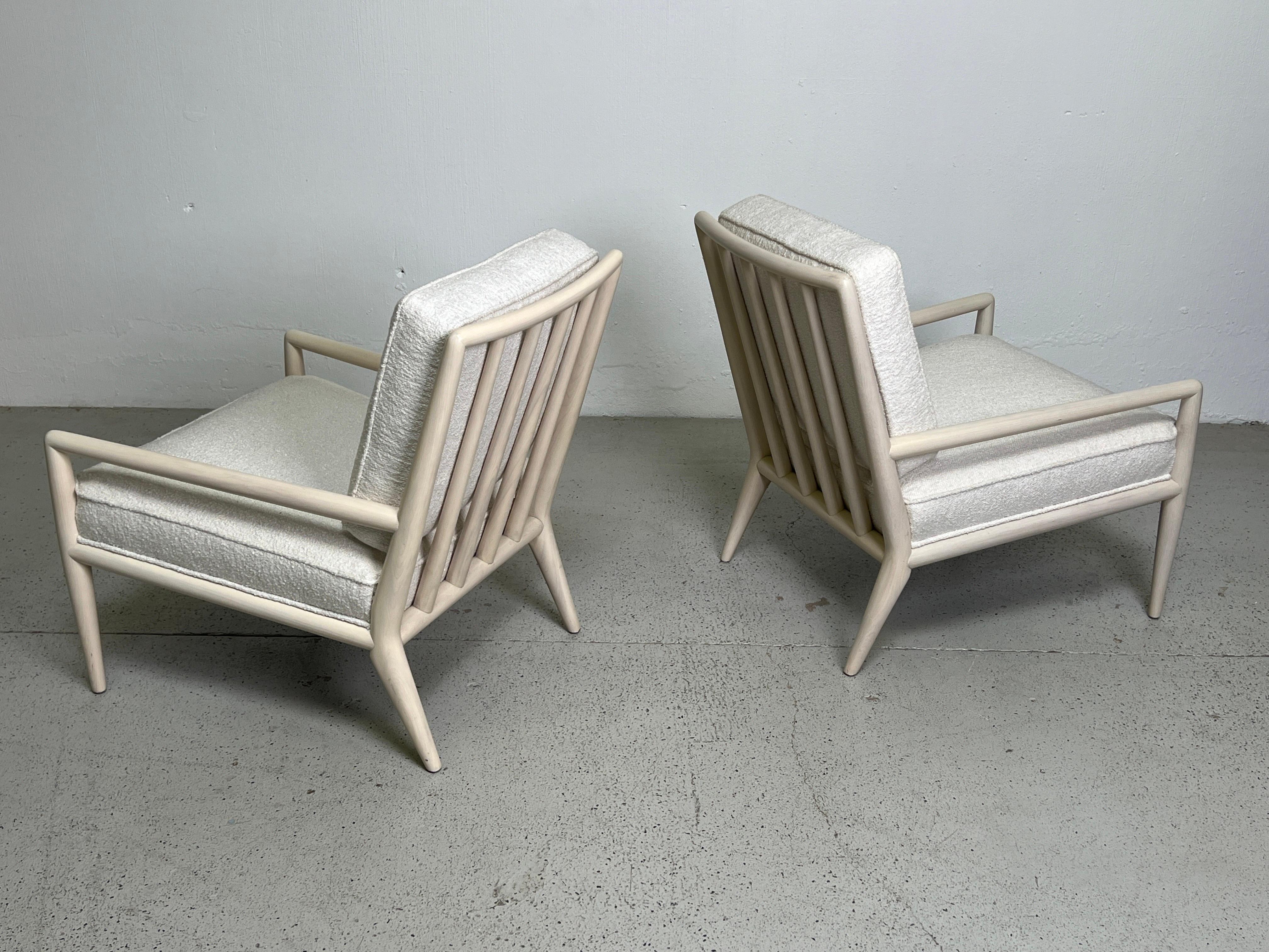 Mid-20th Century Pair of Lounge Chairs by T.H. Robsjohn-Gibbings For Sale