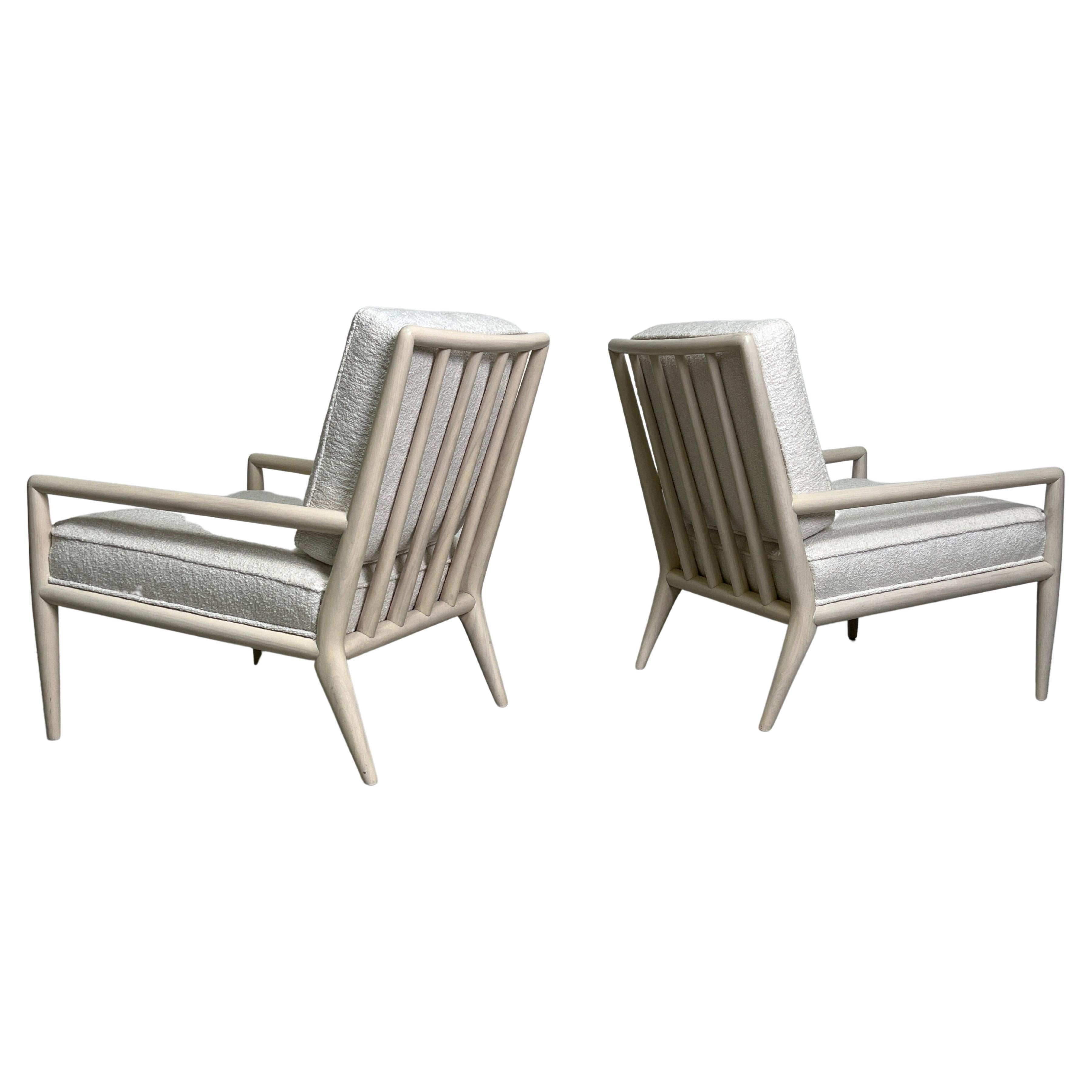 Pair of Lounge Chairs by T.H. Robsjohn-Gibbings For Sale