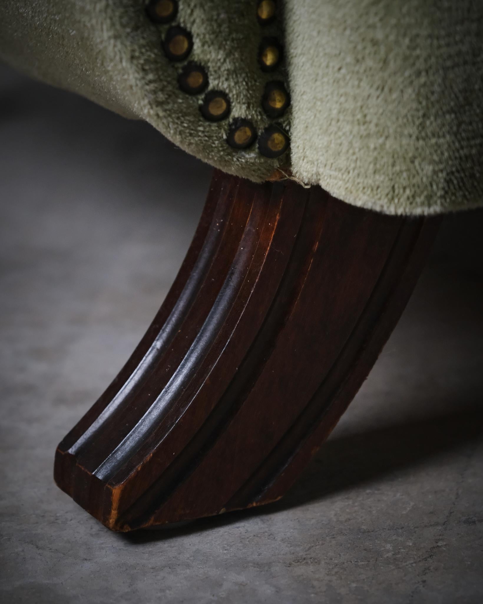 Paire de chaises longues d'un designer inconnu, Suède, années 1940 en vente 3