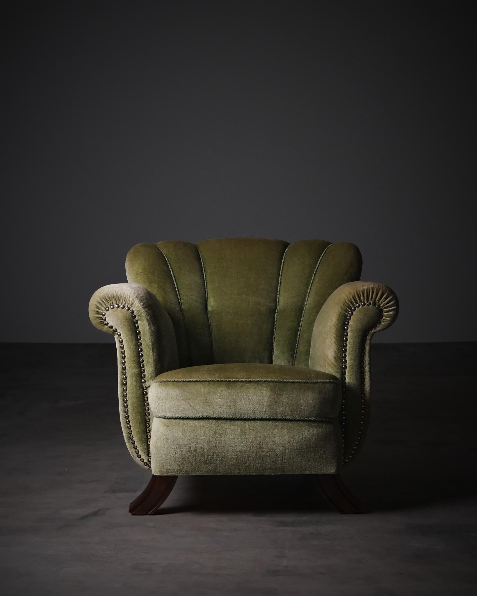 Scandinave moderne Paire de chaises longues d'un designer inconnu, Suède, années 1940 en vente