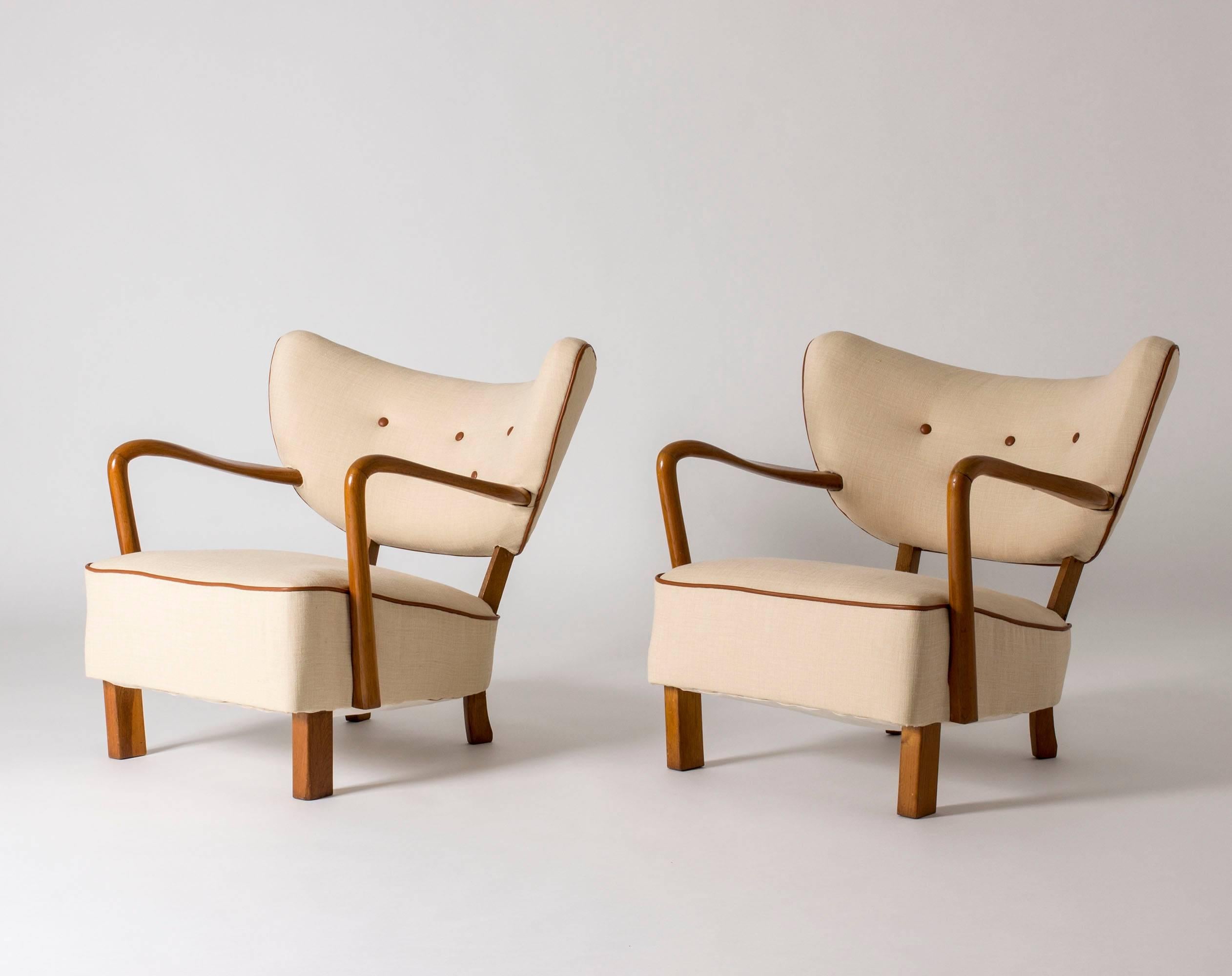 Mid-20th Century Pair of Lounge Chairs by Viggo Boesen