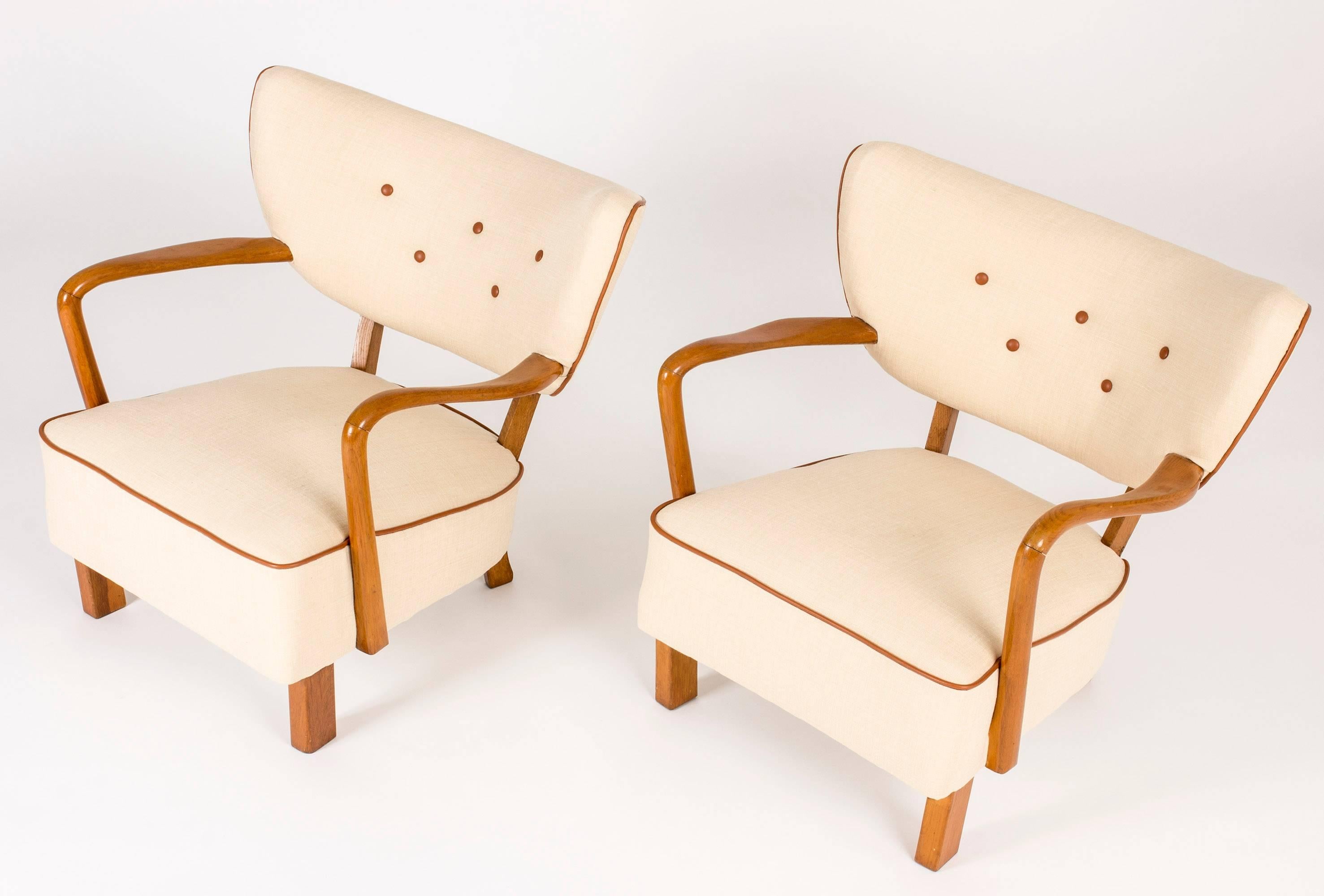 Pair of Lounge Chairs by Viggo Boesen 2