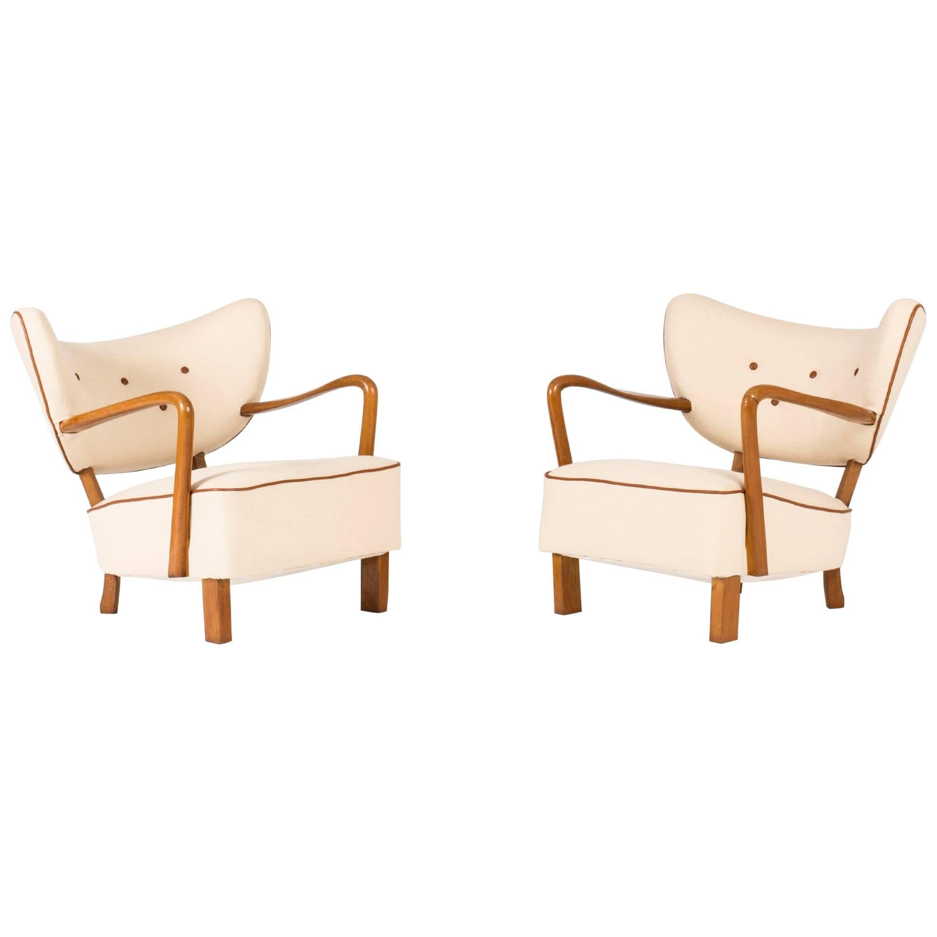 Paar lounge-stühle by Viggo Boesen