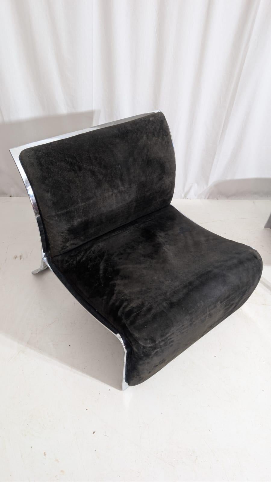 Milieu du XXe siècle Pair of Lounge Chairs by Vittorio Introini for Saporiti, 1960s en vente