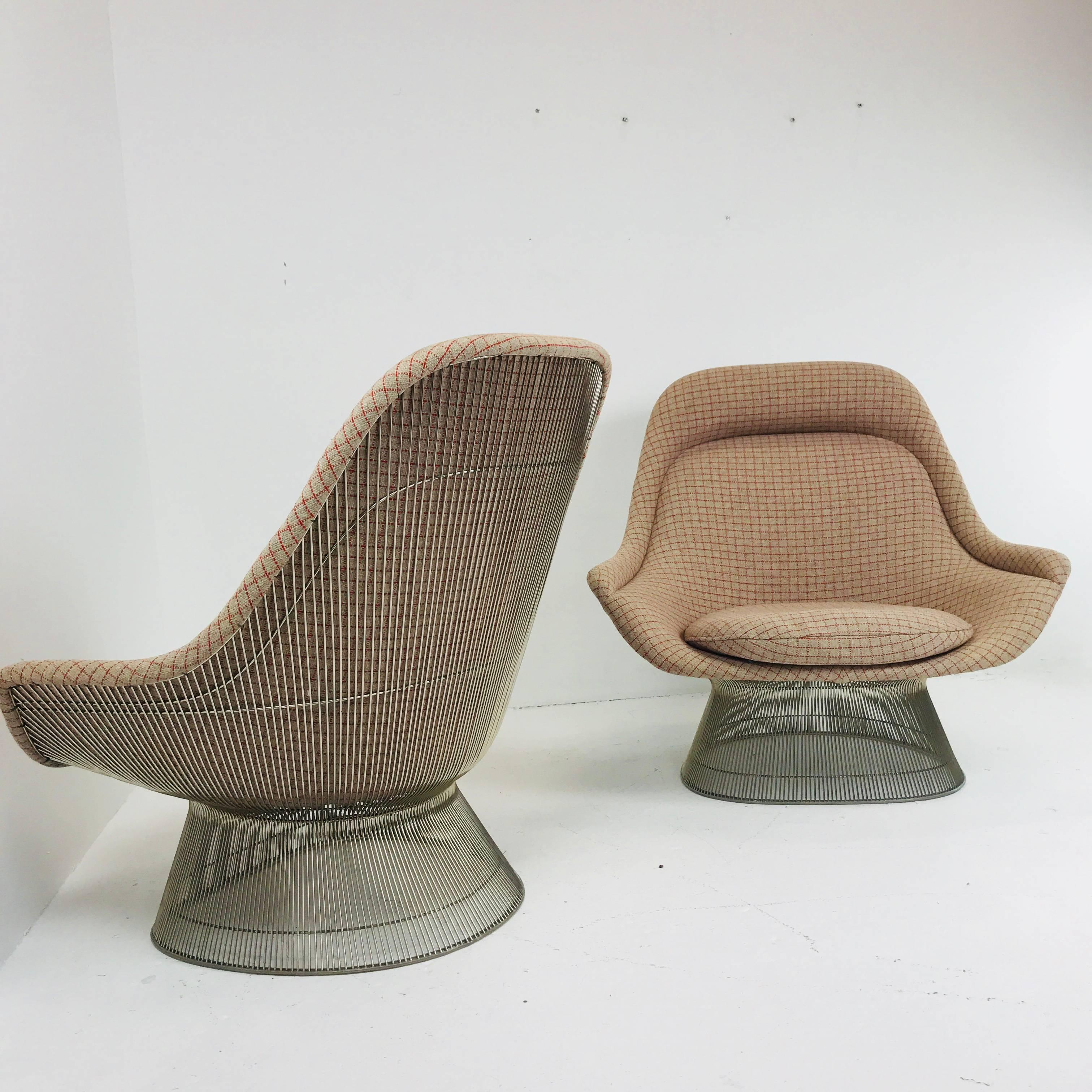 Pair of Lounge Chairs by Warren Platner In Good Condition In Dallas, TX