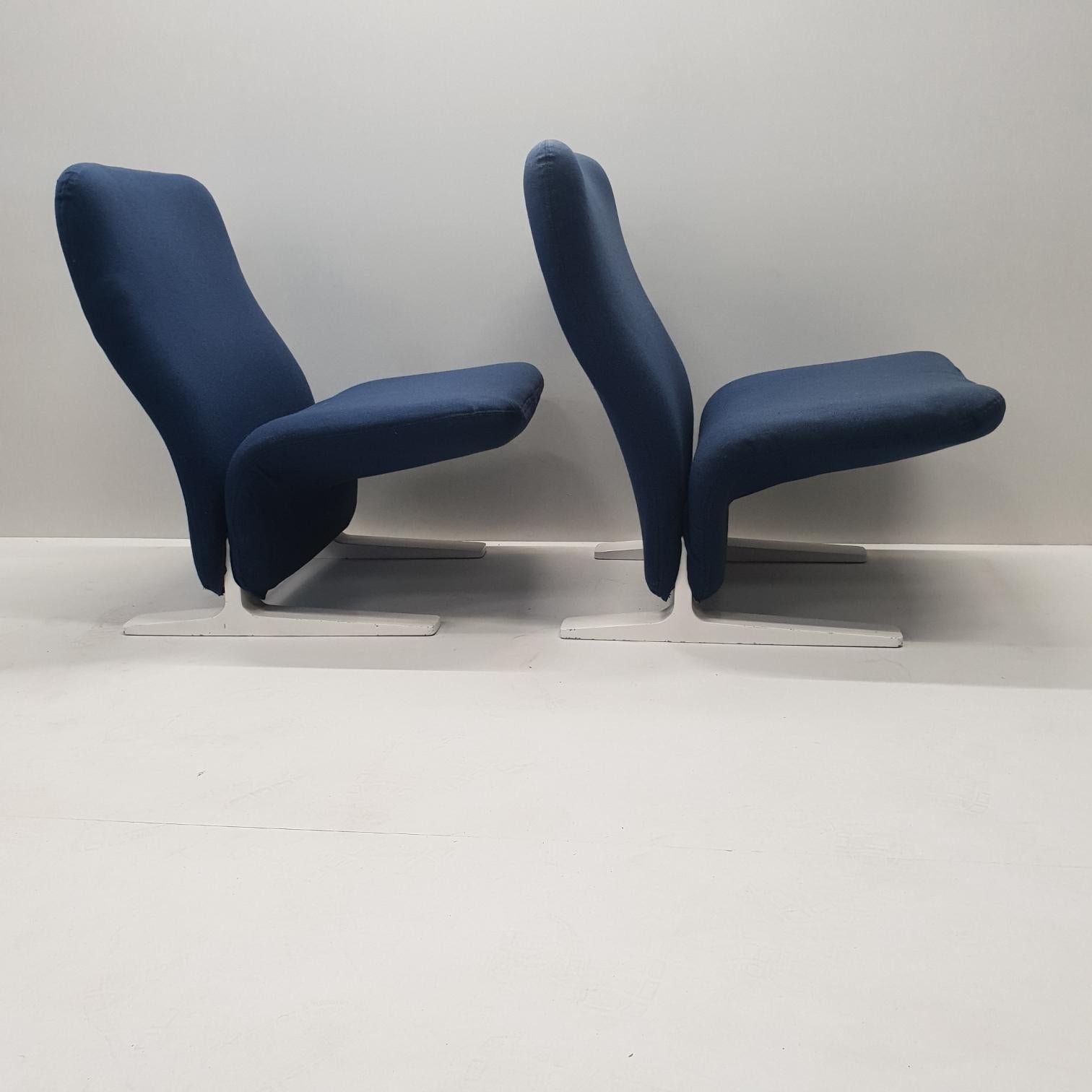 20th Century Pair of Lounge Chairs 'Concorde F780' by Pierre Paulin for Artifort, 1960s