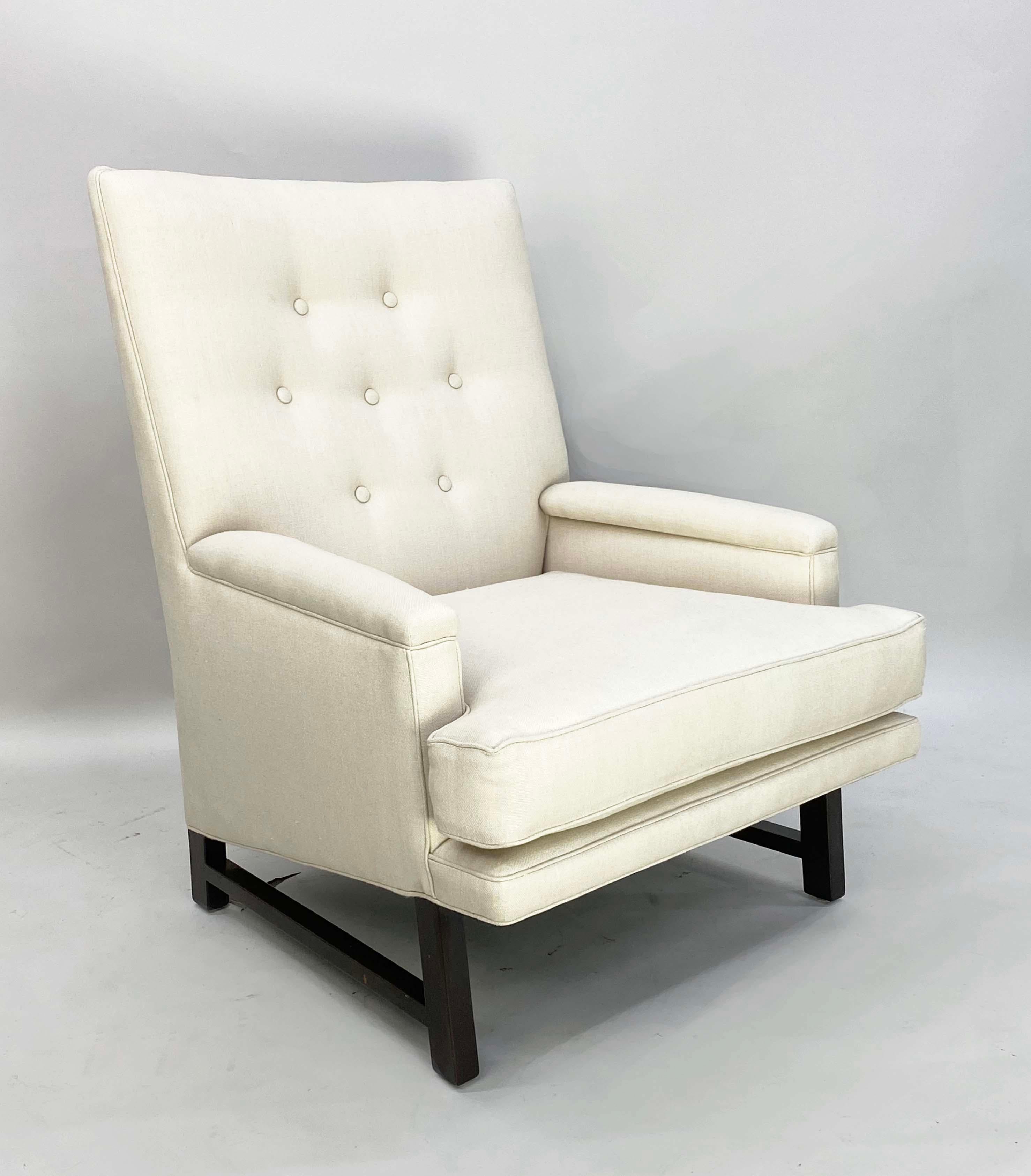 Pareja de tumbonas diseñadas por Edward Wormley para Dunbar Janus Collection en venta 5