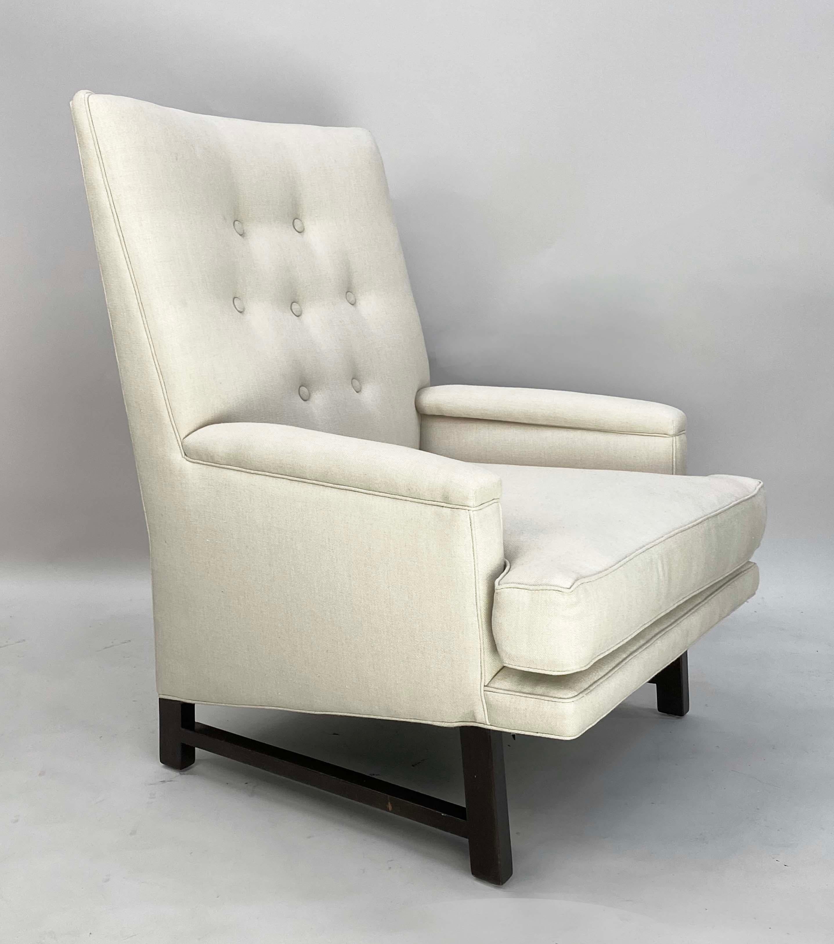 Pareja de tumbonas diseñadas por Edward Wormley para Dunbar Janus Collection en venta 8