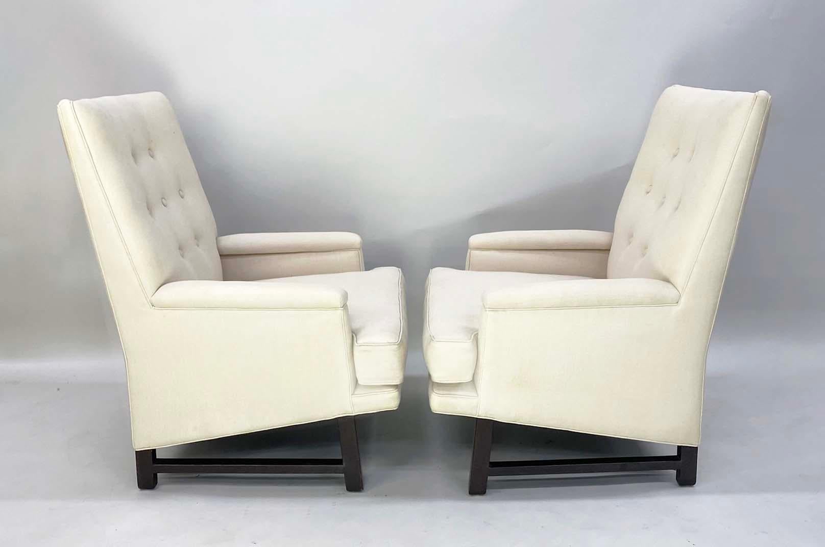 Pareja de tumbonas diseñadas por Edward Wormley para Dunbar Janus Collection en venta 9