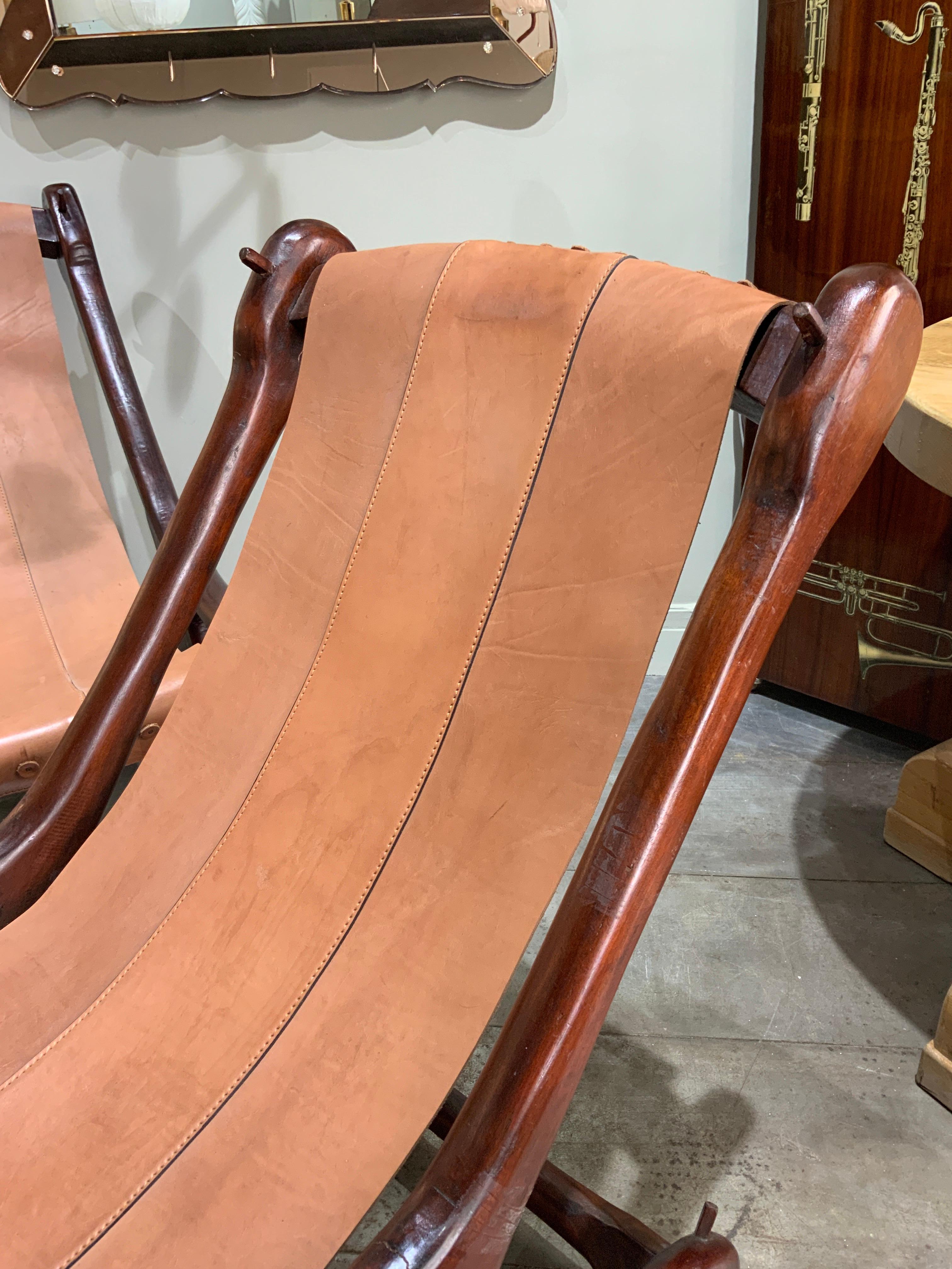 Brazilian Pair of Lounge Chairs Don S Shoemaker, circa 1970  For Sale