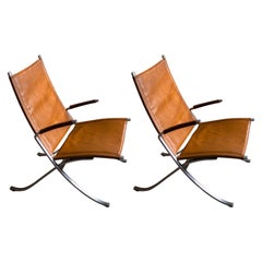 Pair of lounge chairs Fabricius & Kastholm, F82 for Alfred Kill, 1960
