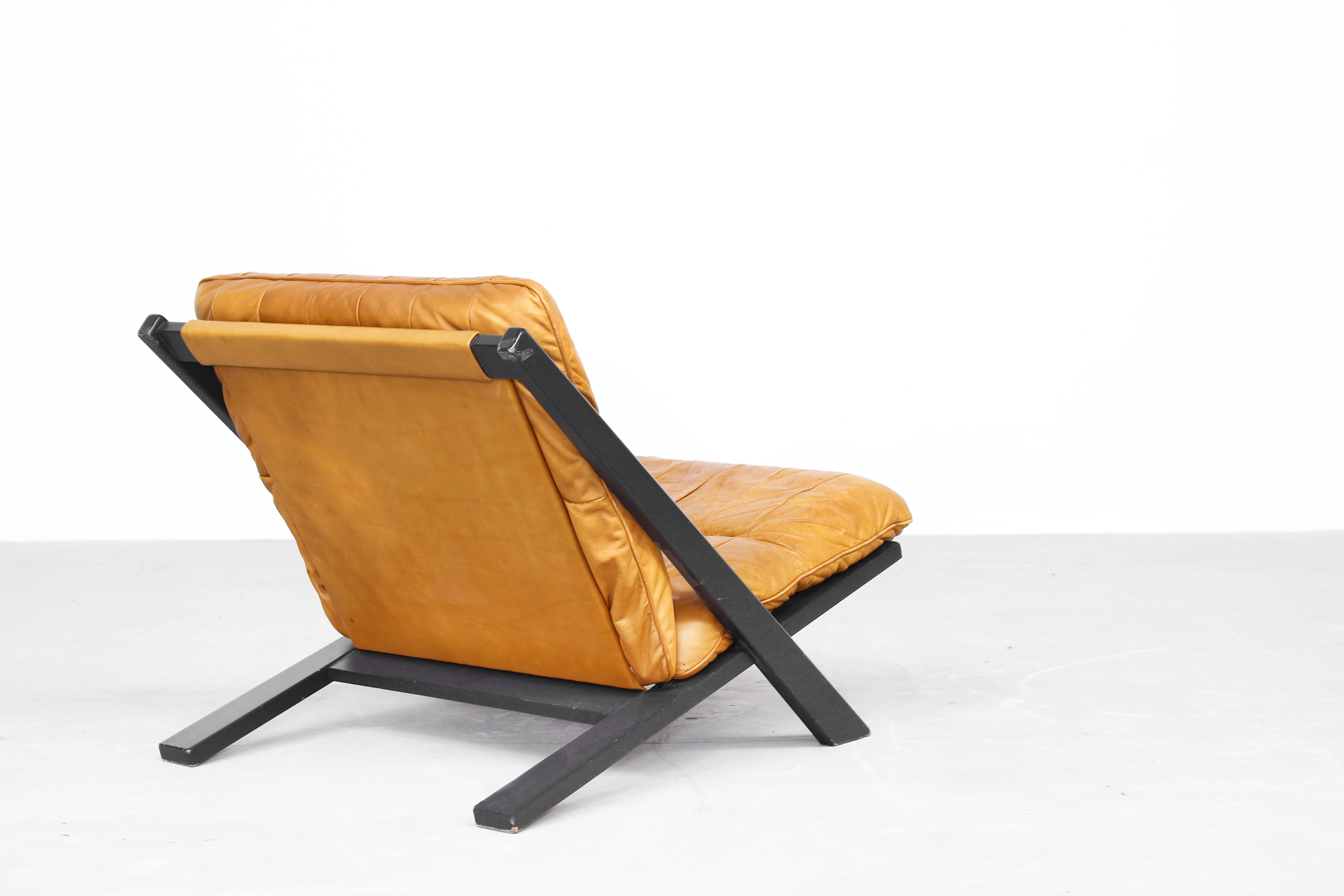 Pair of Lounge Chairs for De Sede by Ueli Berger, 1970s, Switzerland In Good Condition In Berlin, DE