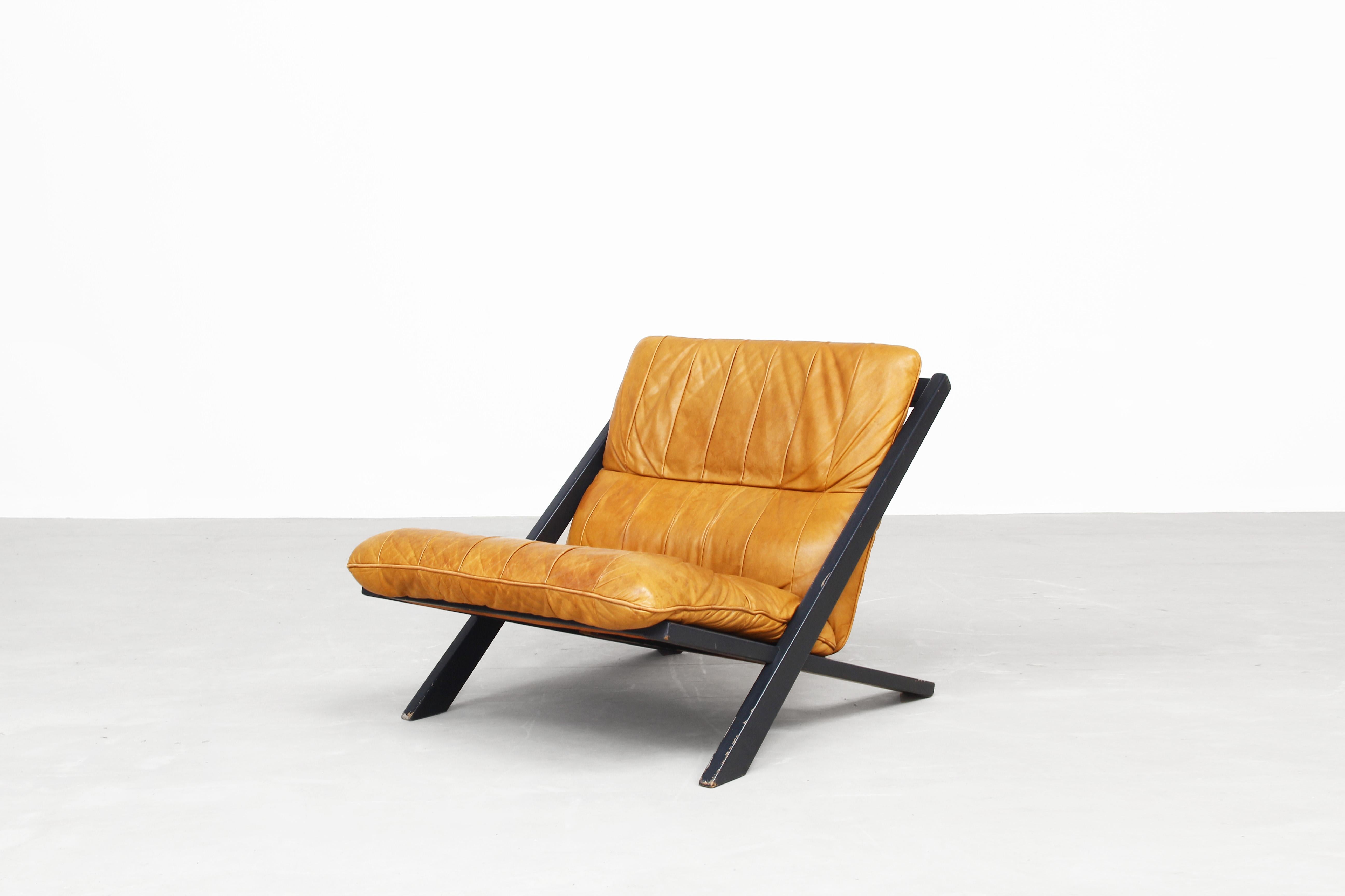 Pair of Lounge Chairs for De Sede by Ueli Berger, 1970s, Switzerland 1