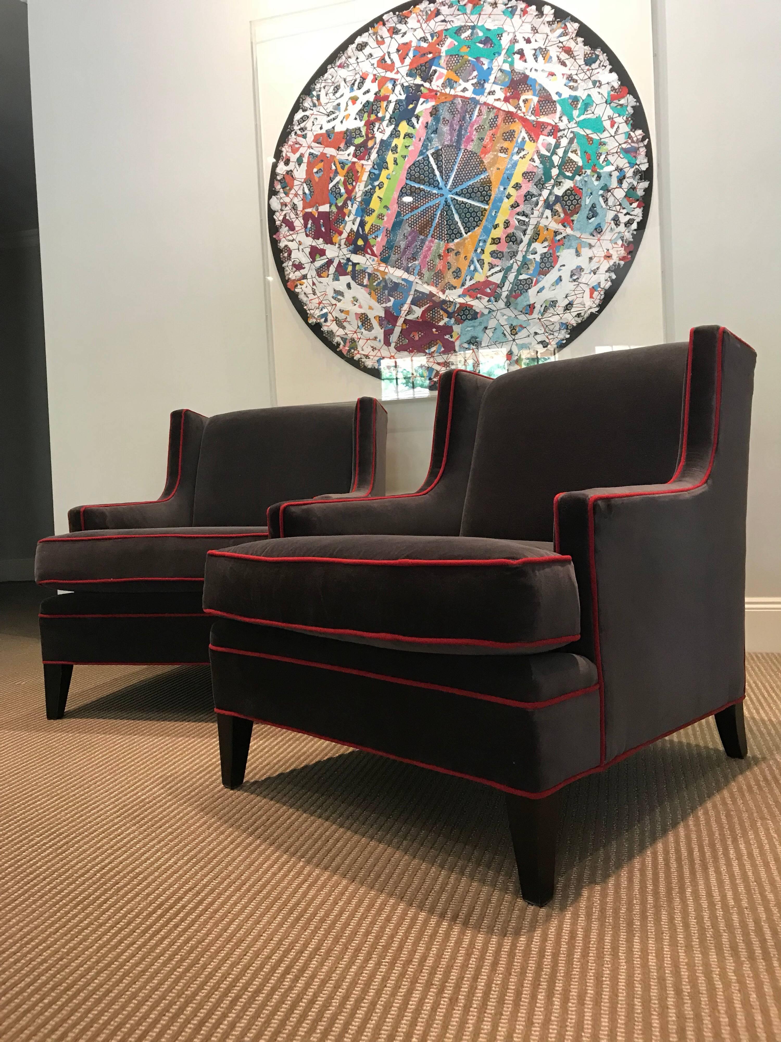 American Pair of Lounge Chairs