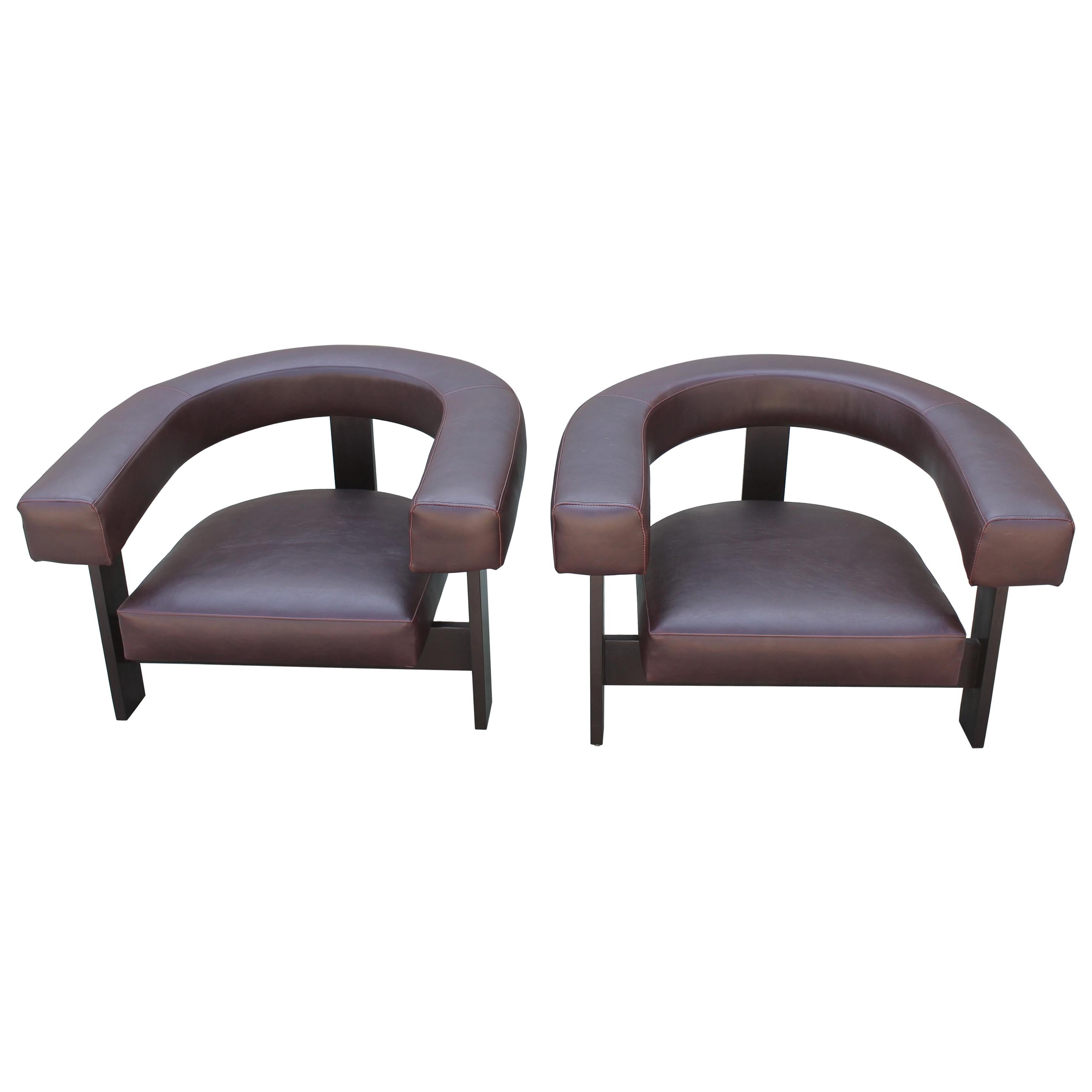Pair of Lounge Chairs at 1stDibs