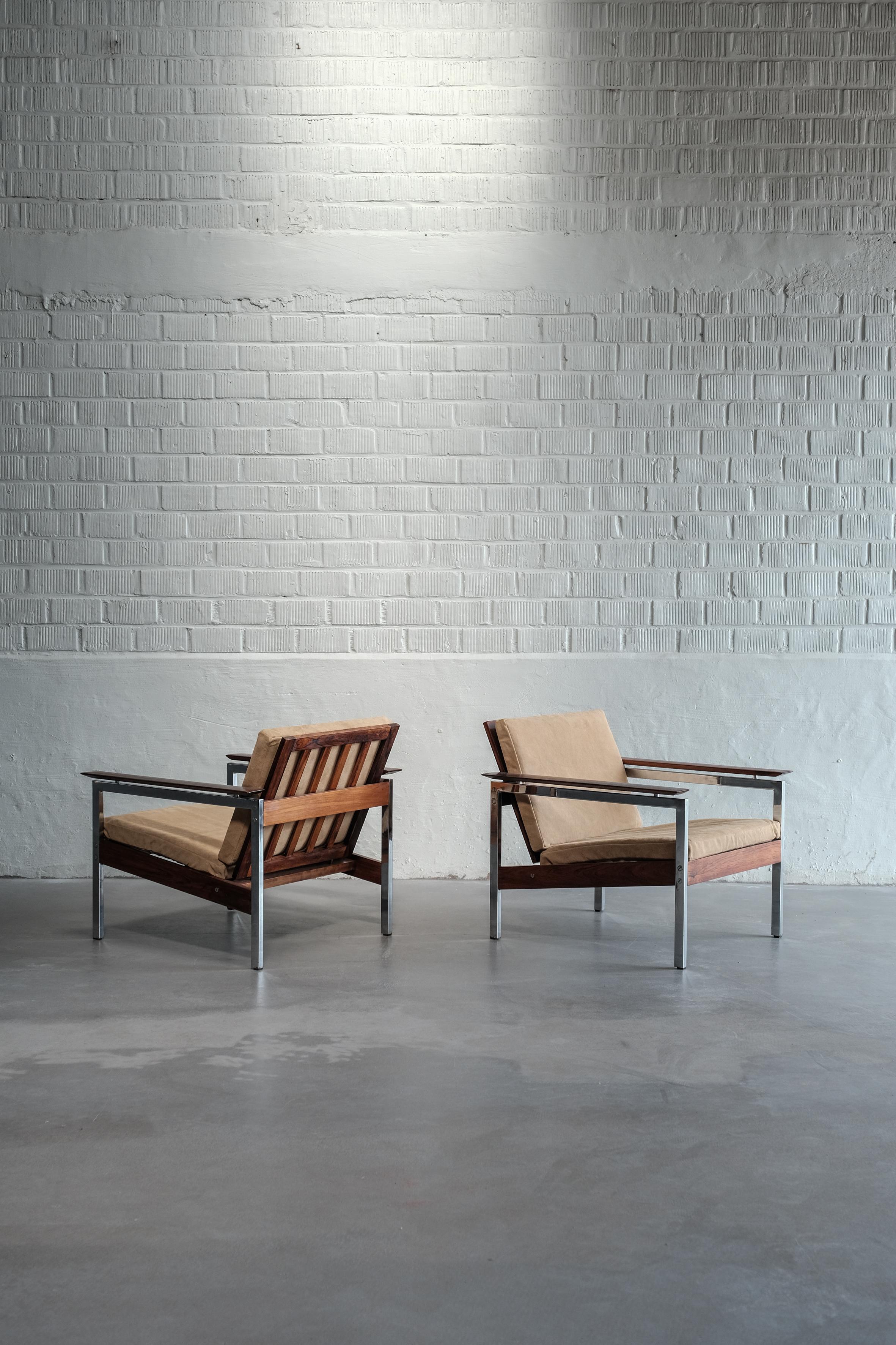 Pair of lounge chairs from the 70ties 4