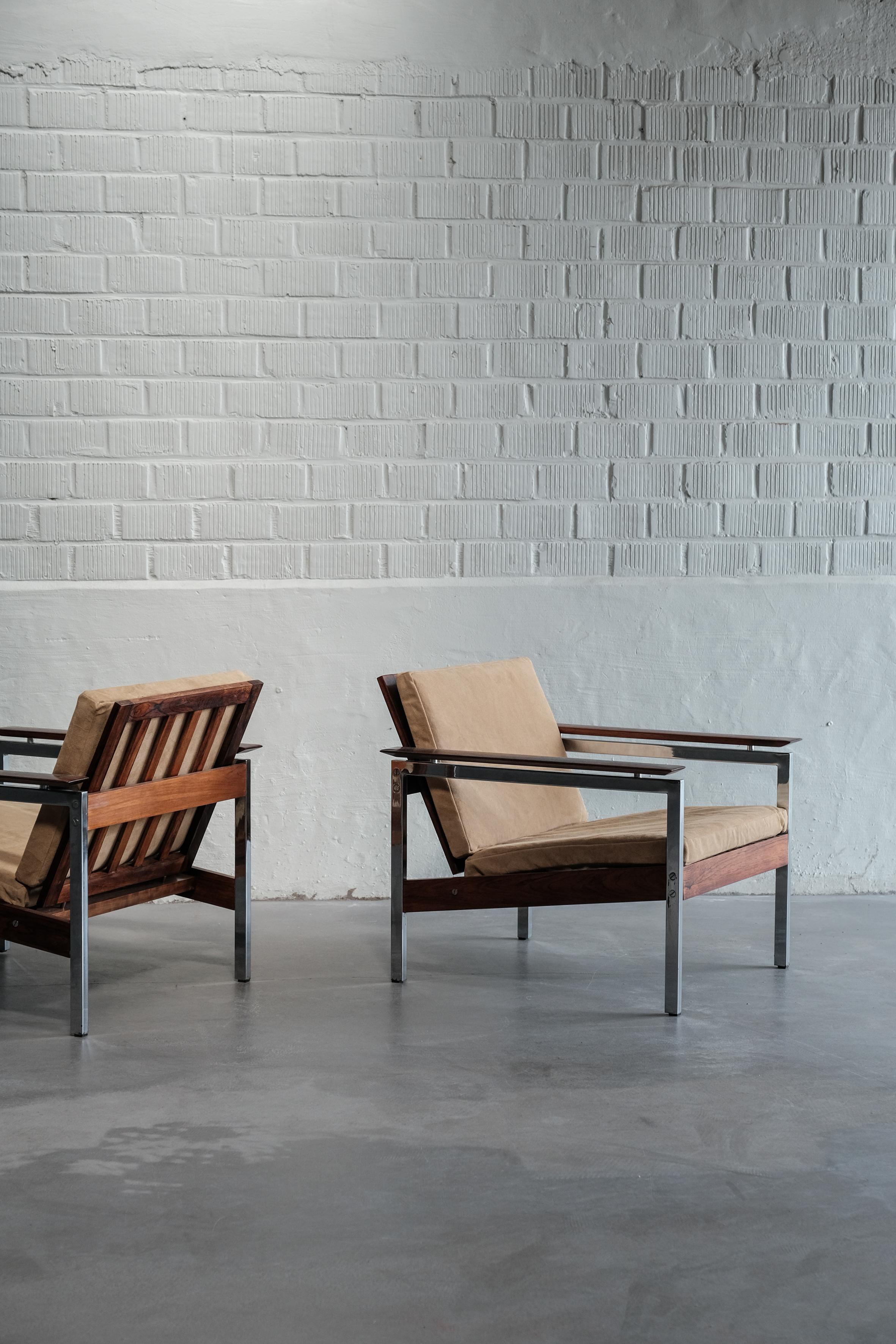 Pair of lounge chairs from the 70ties 7