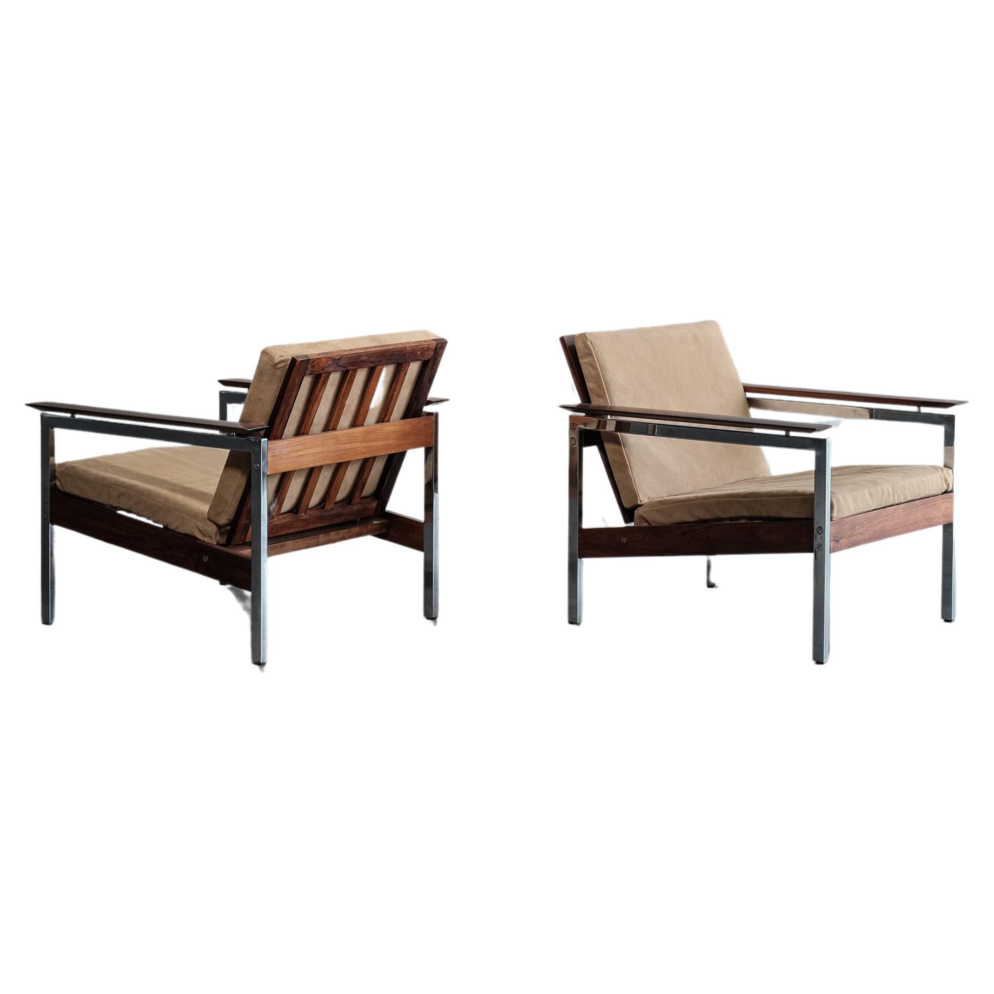 Pair of lounge chairs from the 70ties For Sale