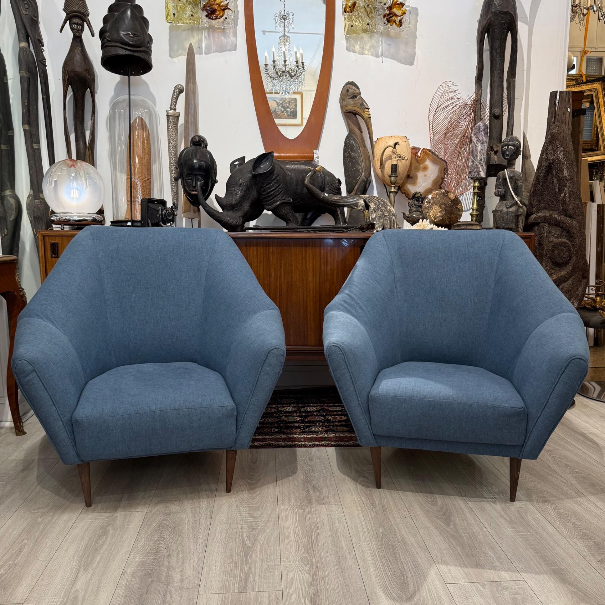 Pair of Lounge Chairs, Ico Parisi for Ariberto Colombo, 20th Century en vente 5