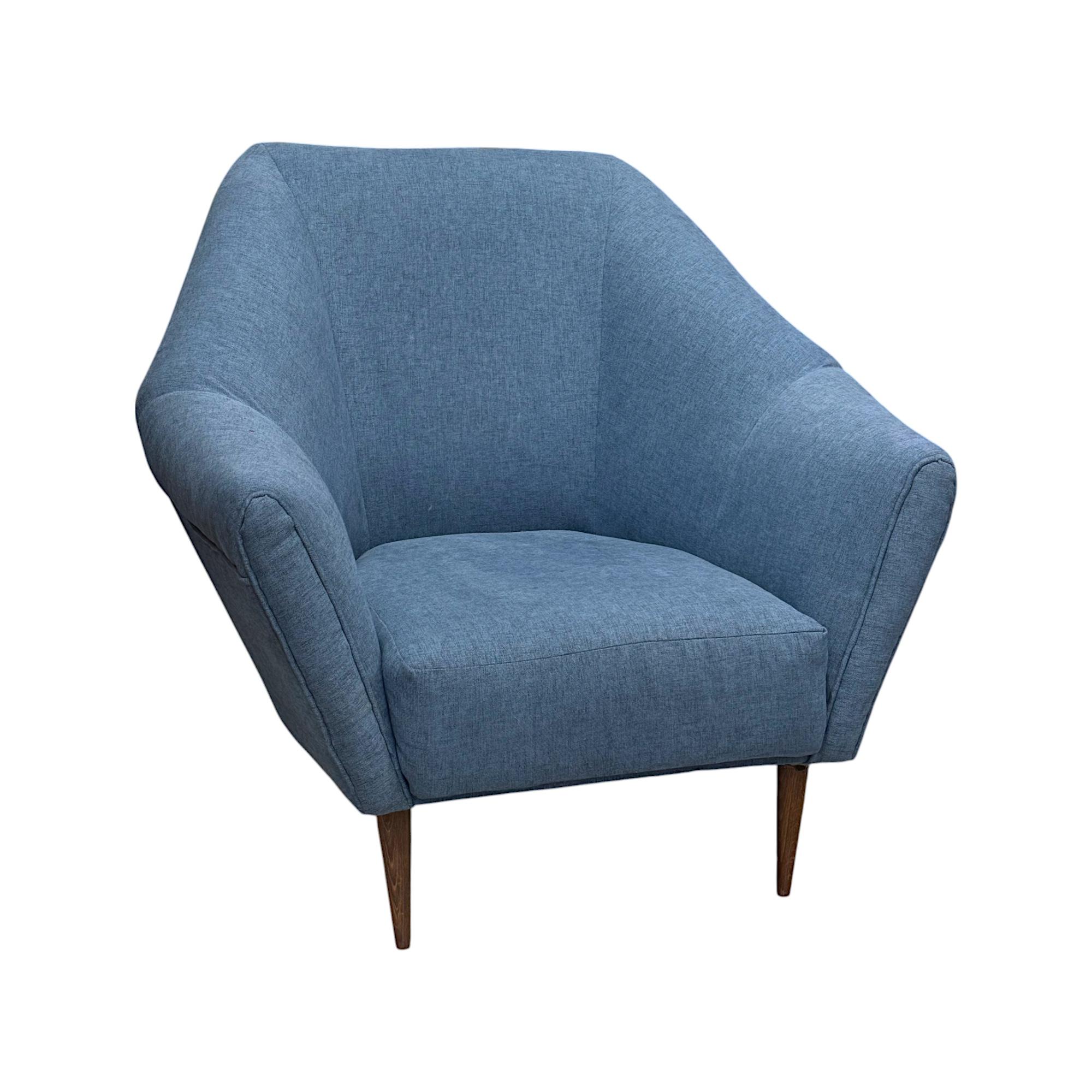 Mid-Century Modern Pair of Lounge Chairs, Ico Parisi for Ariberto Colombo, 20th Century en vente