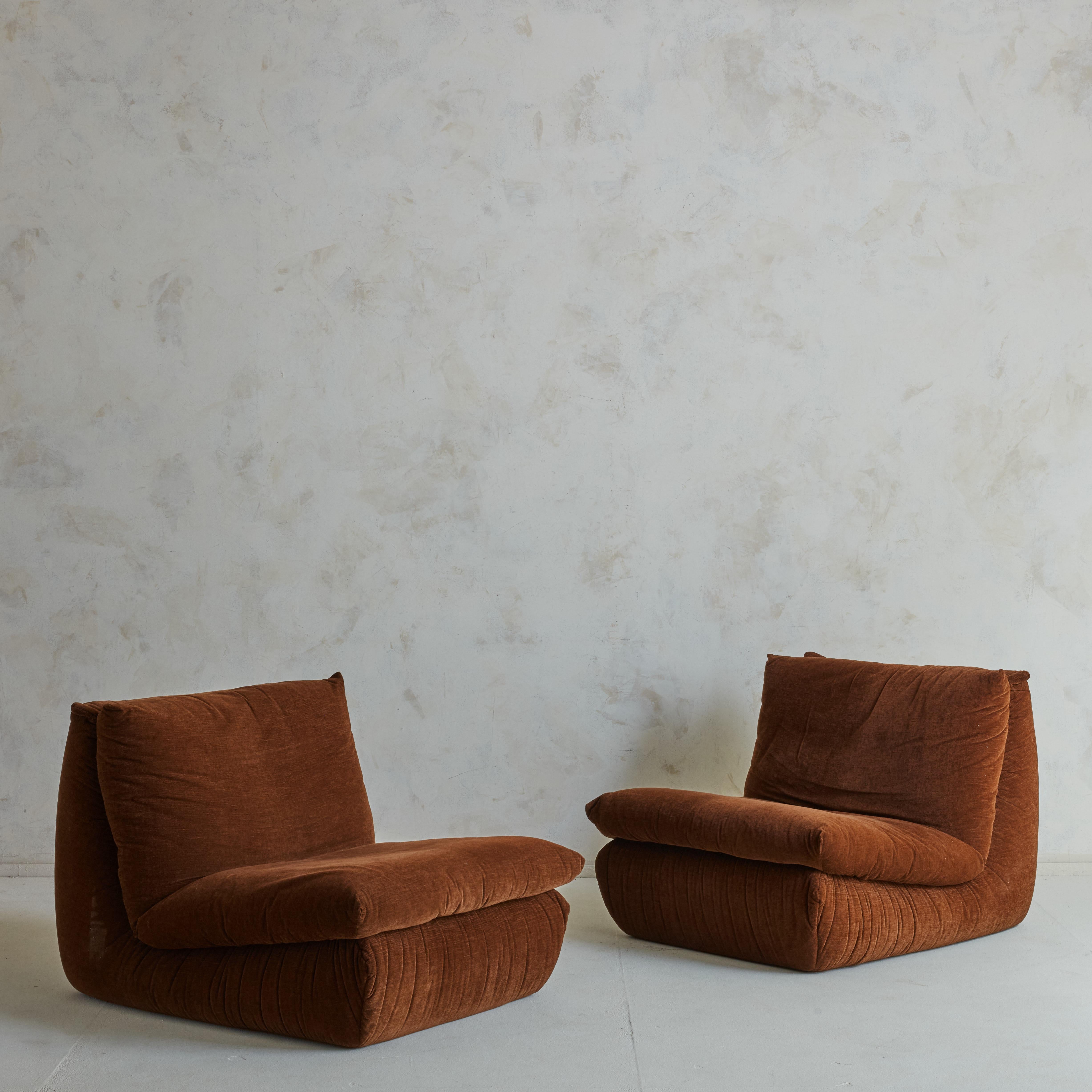 chocolate velvet chair