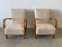Pair of Lounge Chairs in the Manner of Karel Kozelka & Antonin Kropacek, 1950s