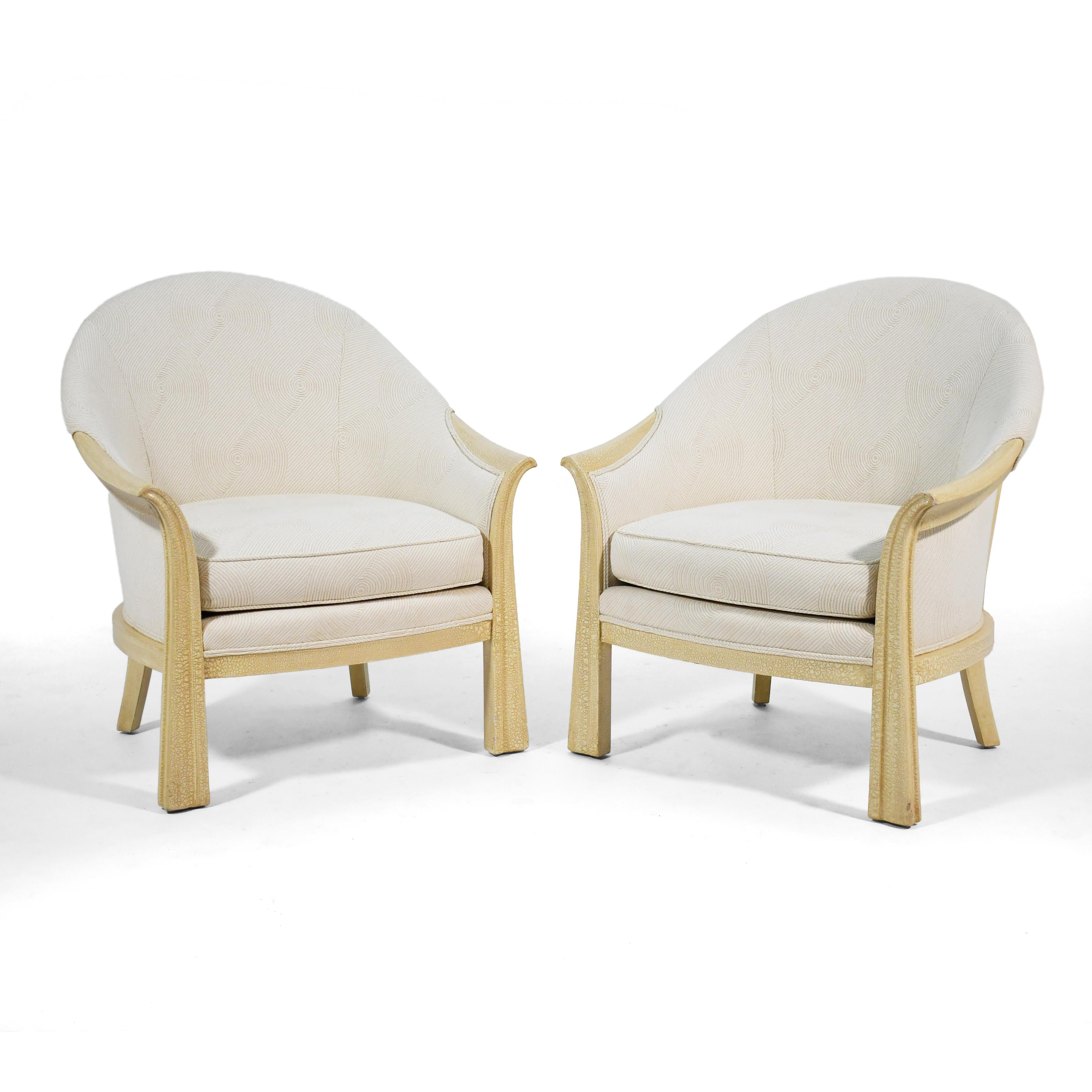 Début du 20ème siècle Paire de fauteuils de salon à la manière de Pierre Chareau en vente