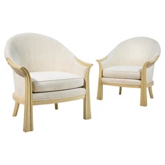Antique Pair of Lounge Chairs in the Manner of Pierre Chareau