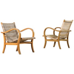 Pair of Lounge Chairs in the Style of Erich Dieckmann, 1960s