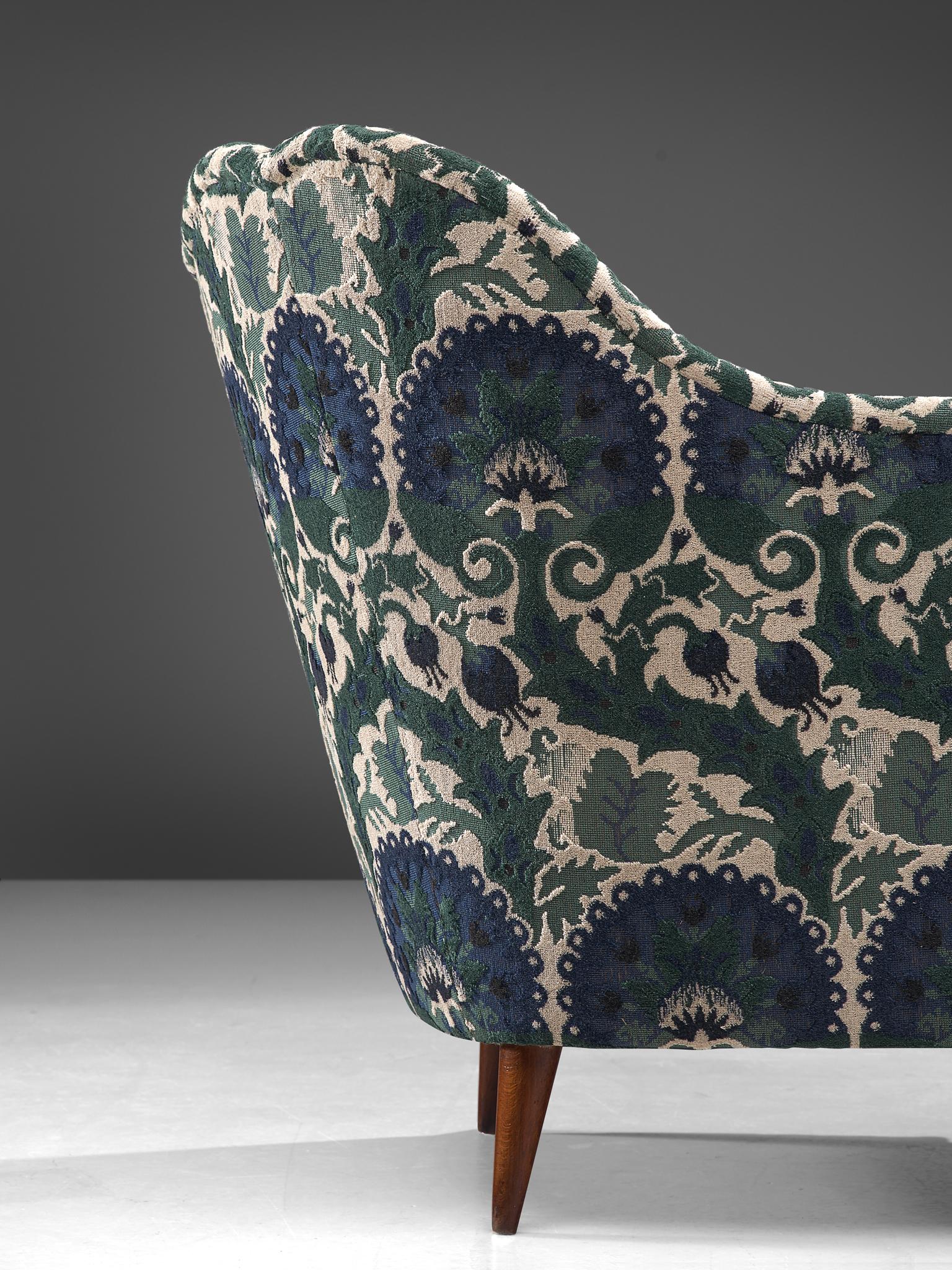 Fabric Pair of Lounge Chairs in ZAK+FOX ‘Fantasma’ Collection 2020 Upholstery