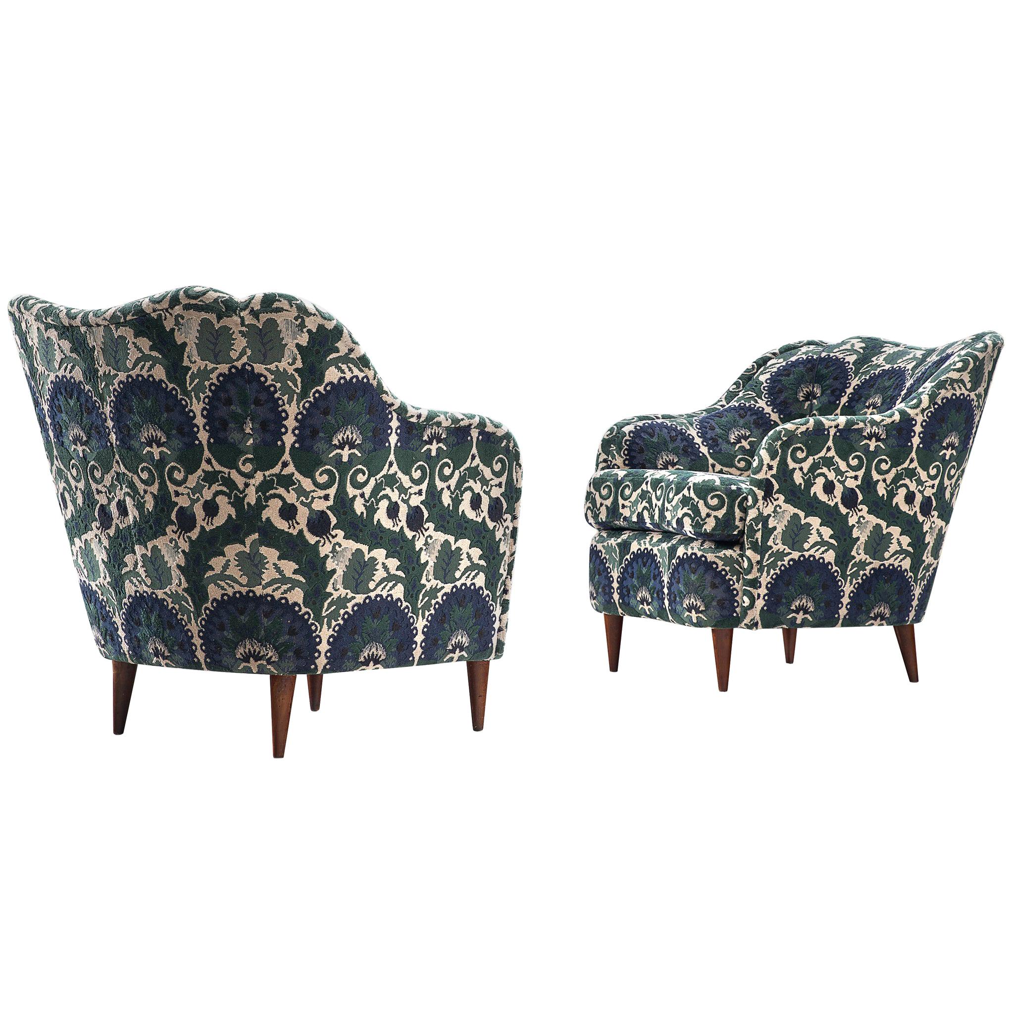 Pair of Lounge Chairs in ZAK+FOX ‘Fantasma’ Collection 2020 Upholstery
