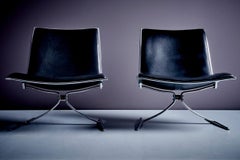 Pareja de tumbonas JK 710 de Jørgen Kastholm para Kill International