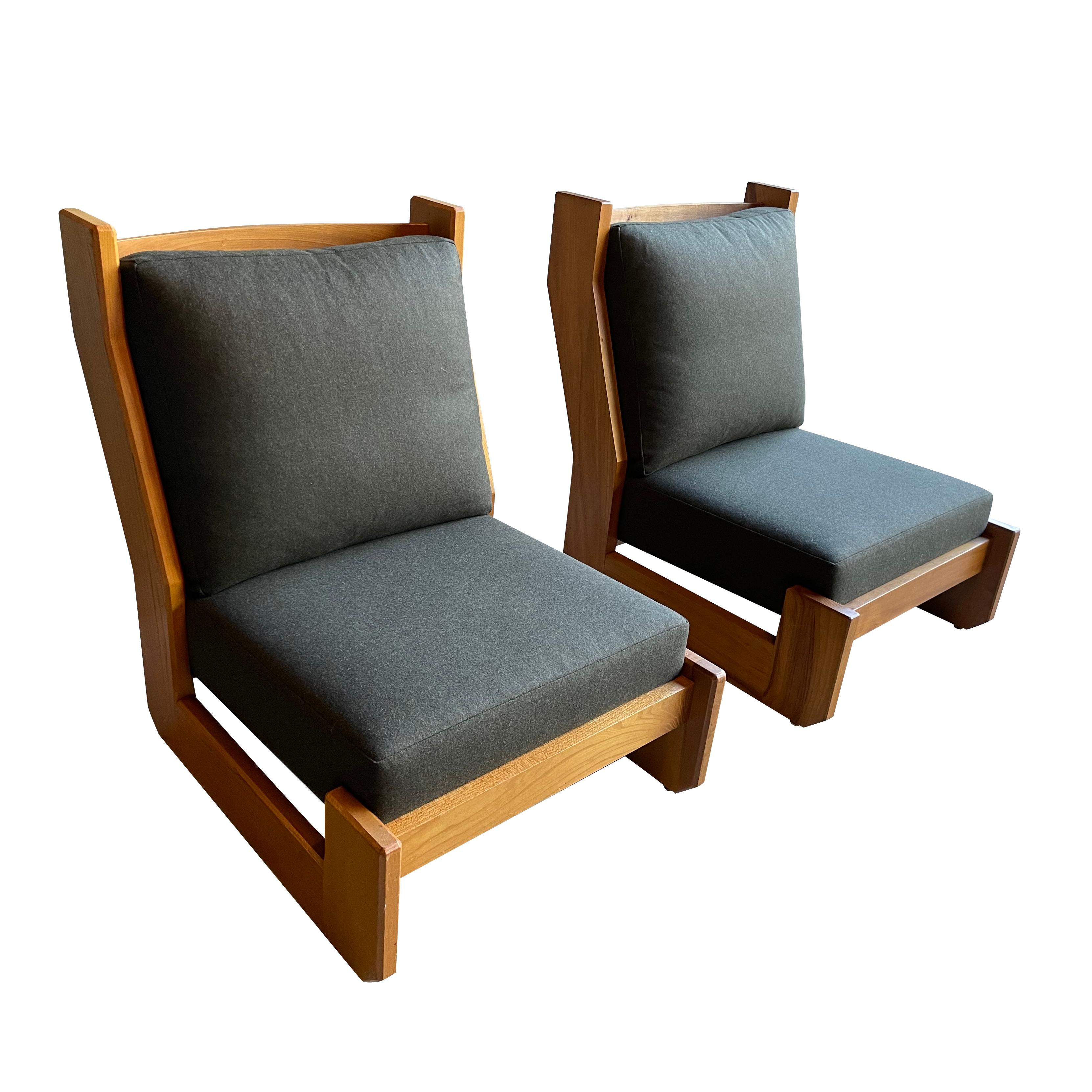 Pair of Lounge Chairs, Maison Regain, France, 1980's For Sale 3