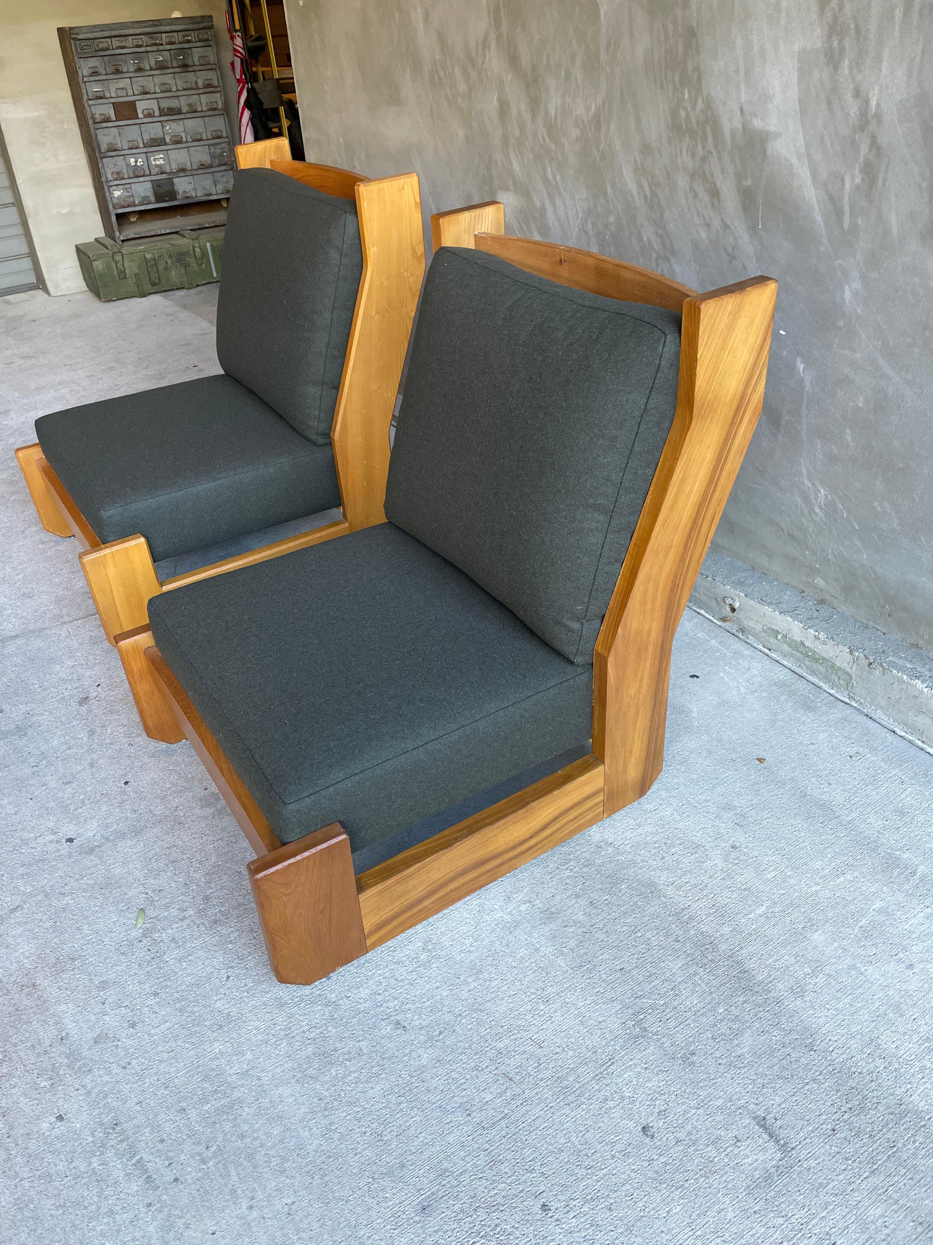 Pair of Lounge Chairs, Maison Regain, France, 1980's In Good Condition For Sale In Austin, TX
