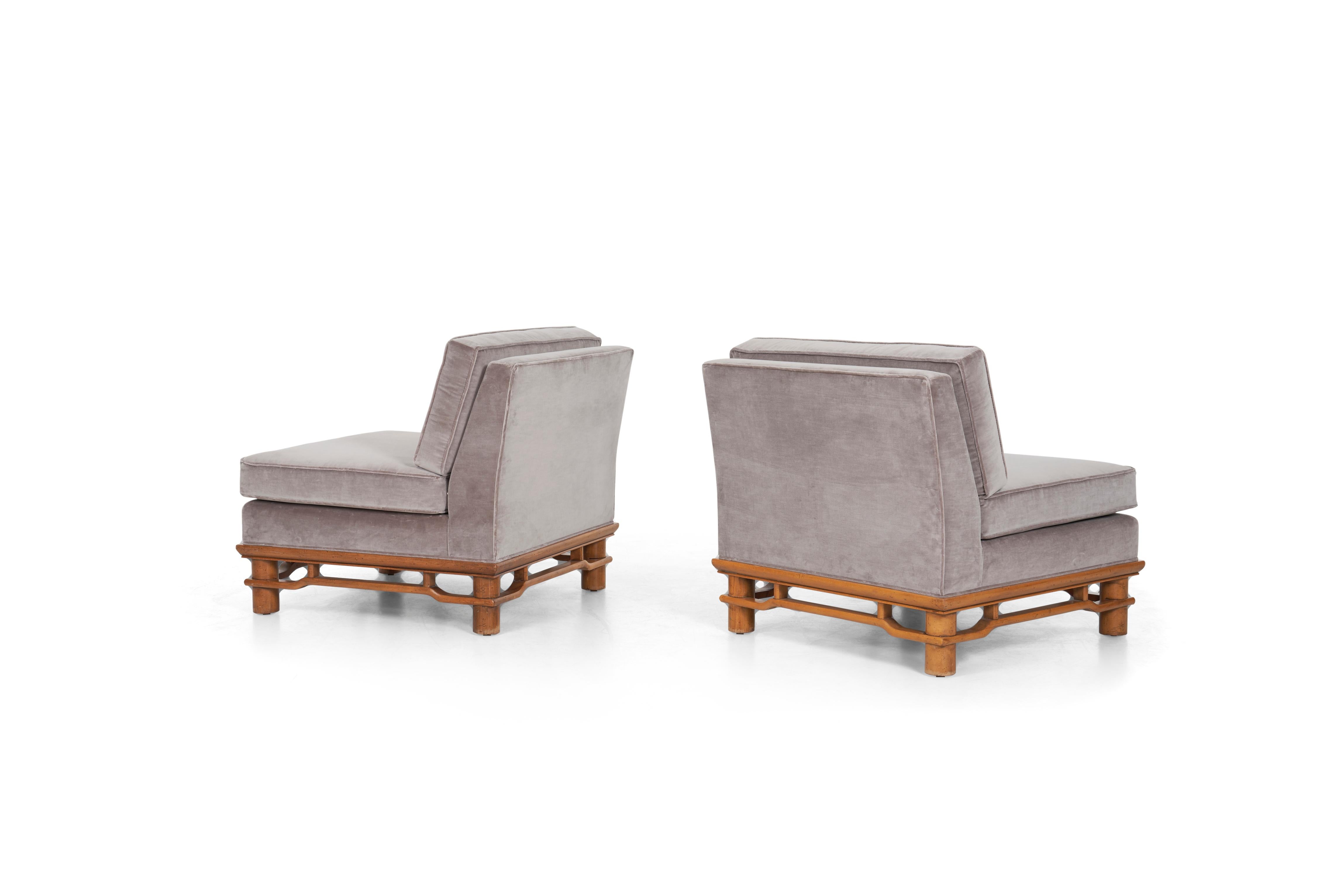 American Pair of Lounge Chairs Michael Taylor