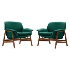 Pair of Lounge Chairs Model '849' by Gianfranco Frattini for Cassina
