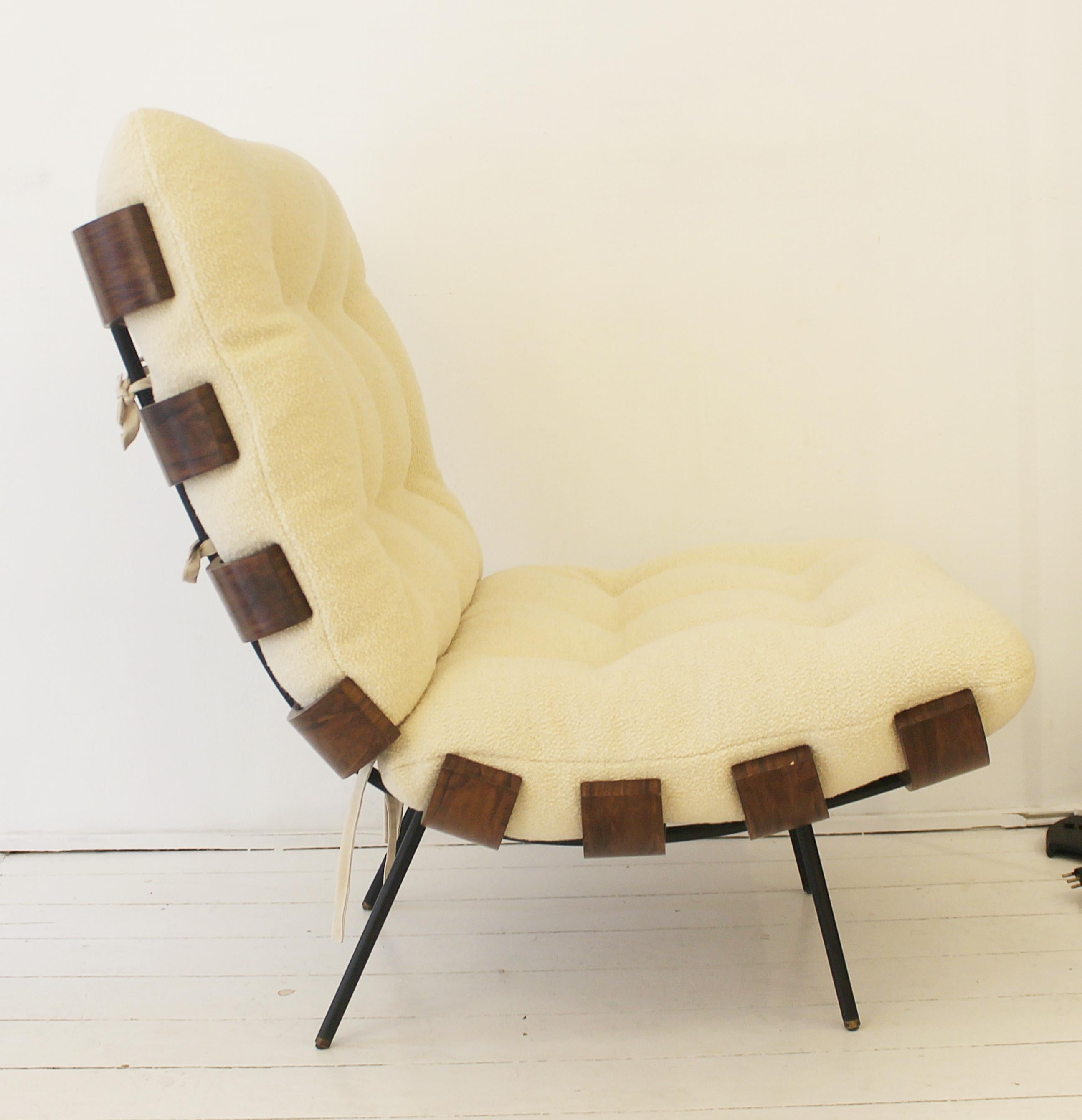 Pair of lounge chairs model 'Costela' by Martin Eisler & Carlo Hauner, Brazil, 1950s.